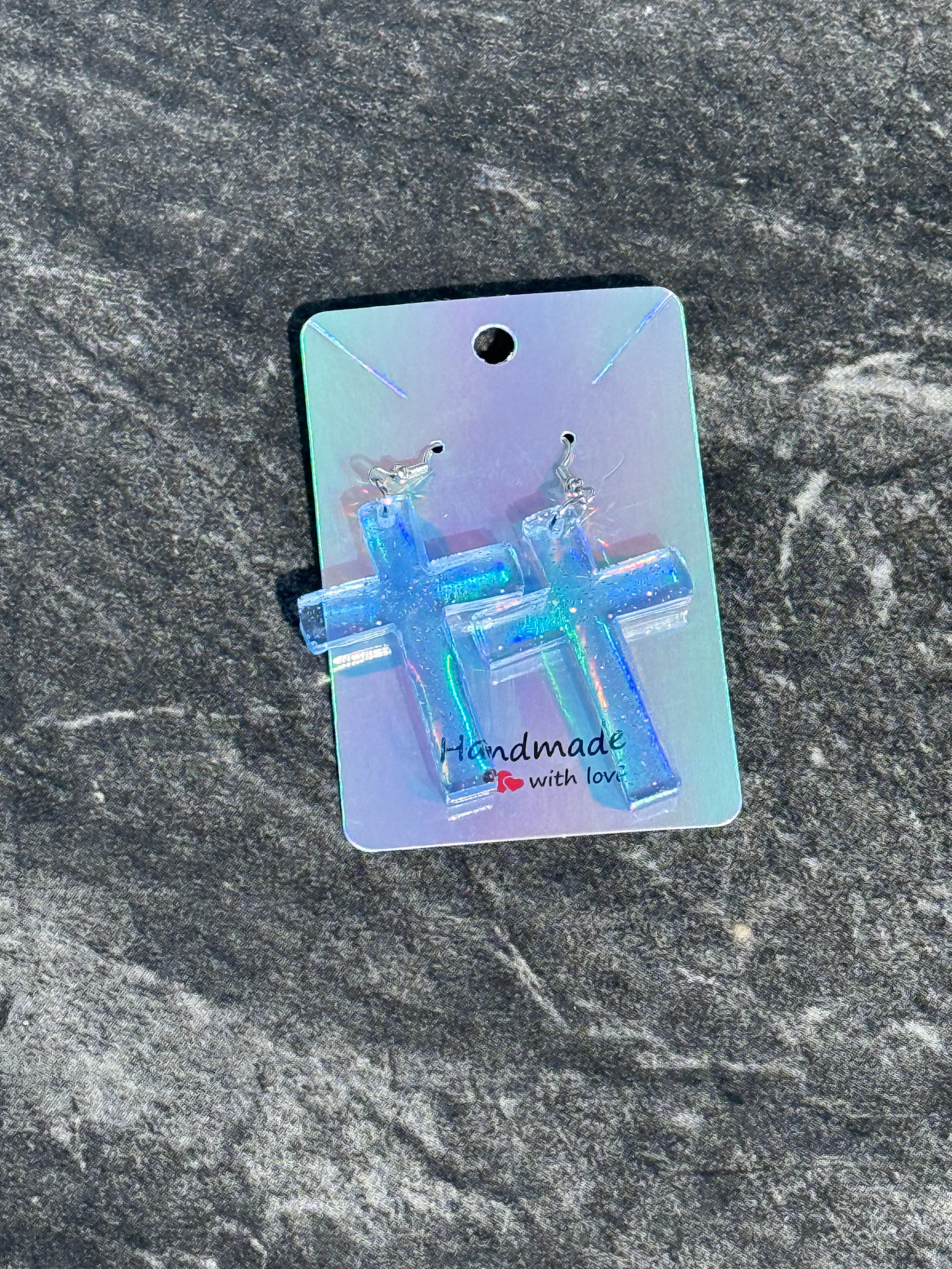 Cross Pendant Earrings