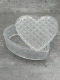 Diamond Heart Trinket Dish with Lid