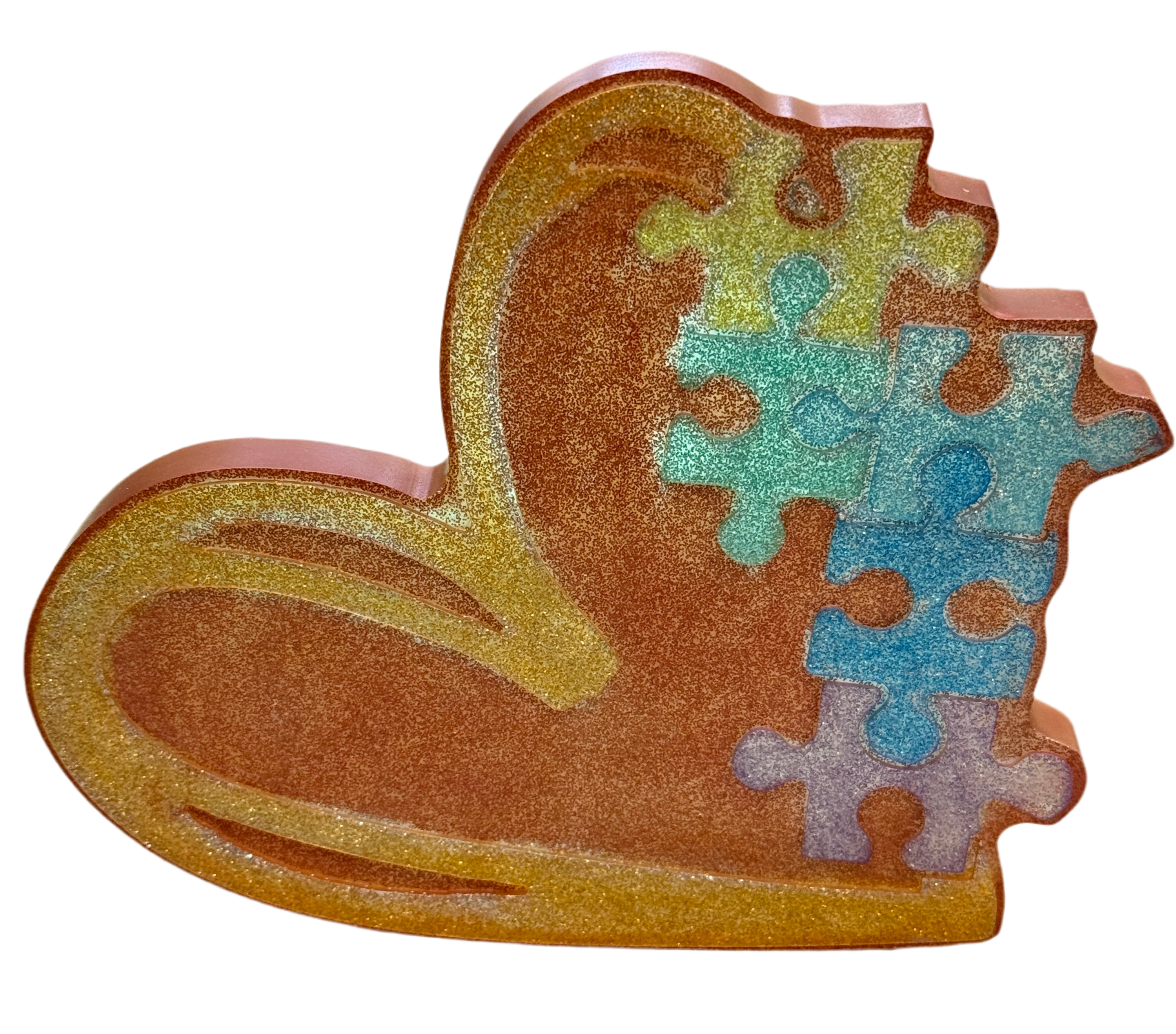 Autism Awareness Heart Wall Art