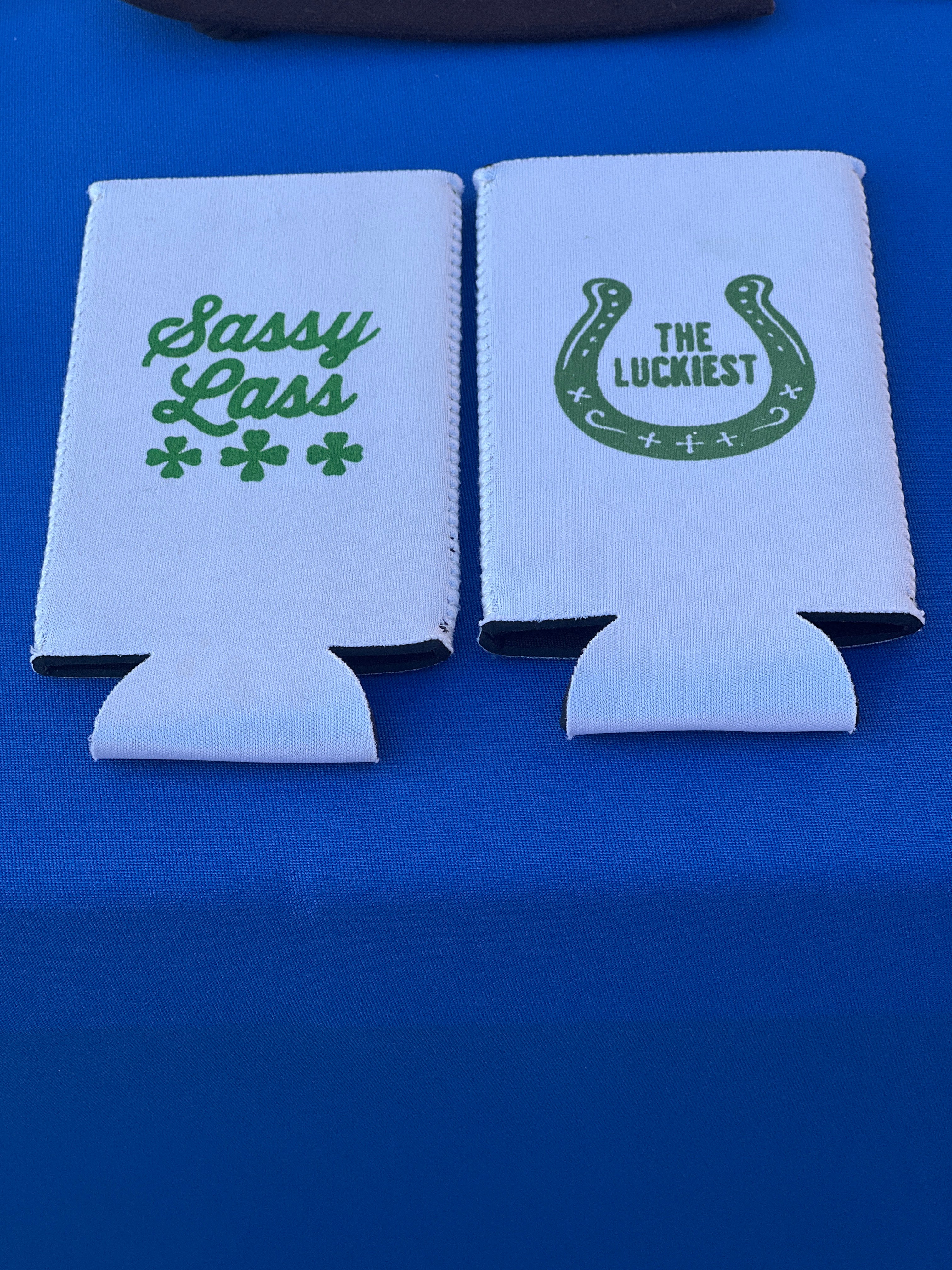 Luckiest Sassy Lass Coozies