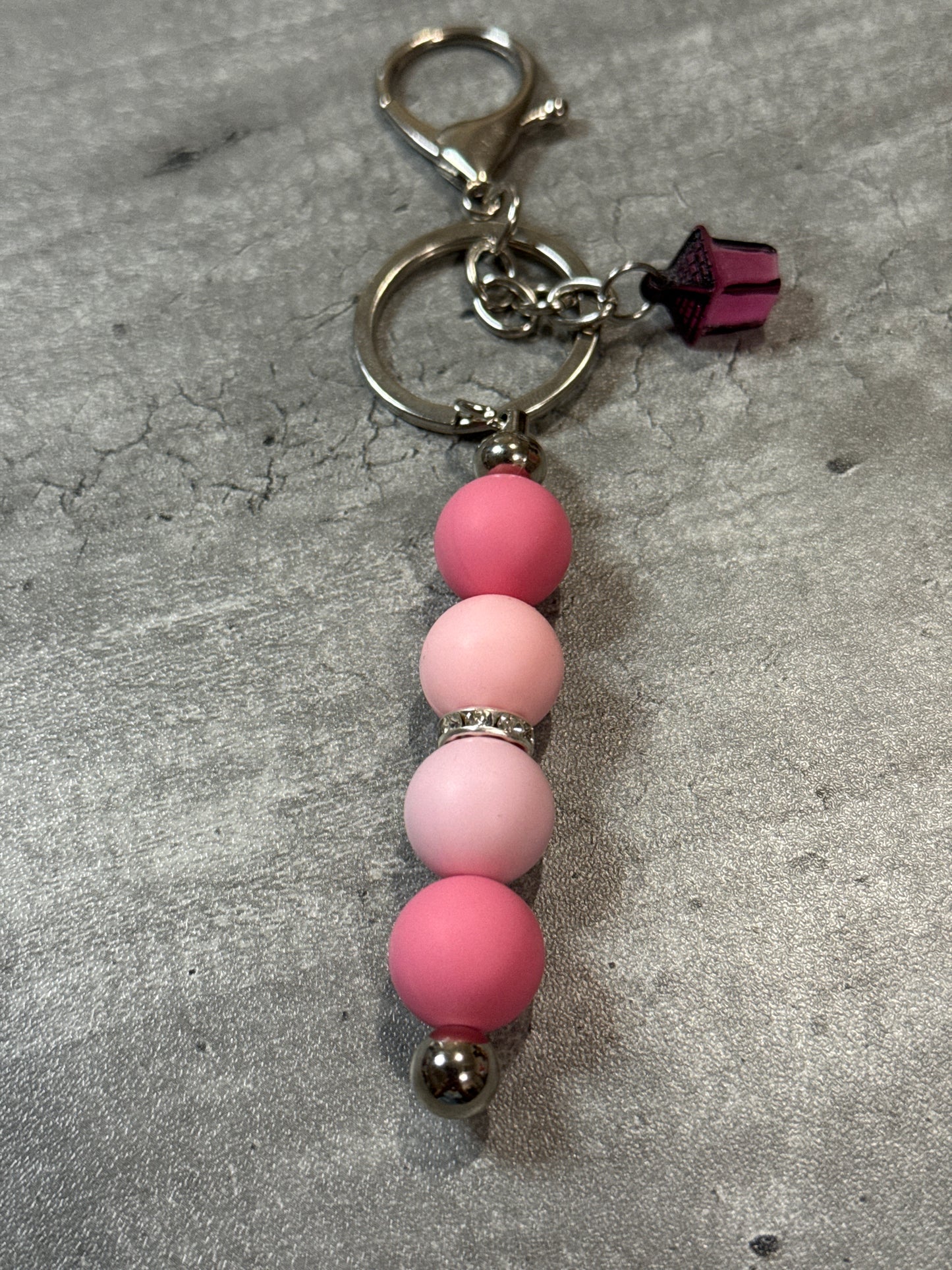 Lantern Beaded Bag Charm and Keychain