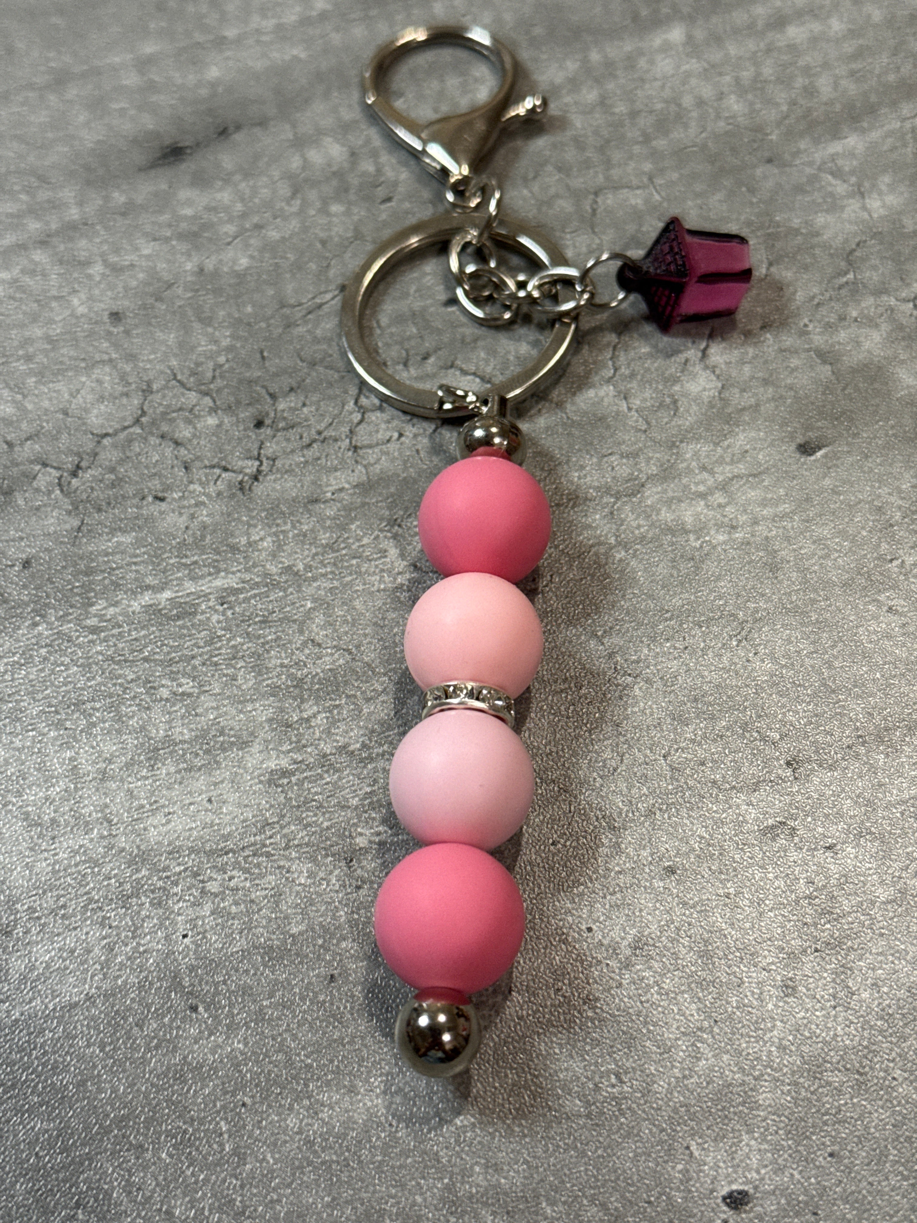 Lantern Beaded Bag Charm and Keychain