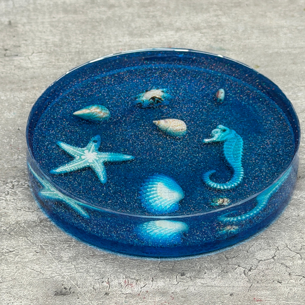 Resin Under the Sea Coaster