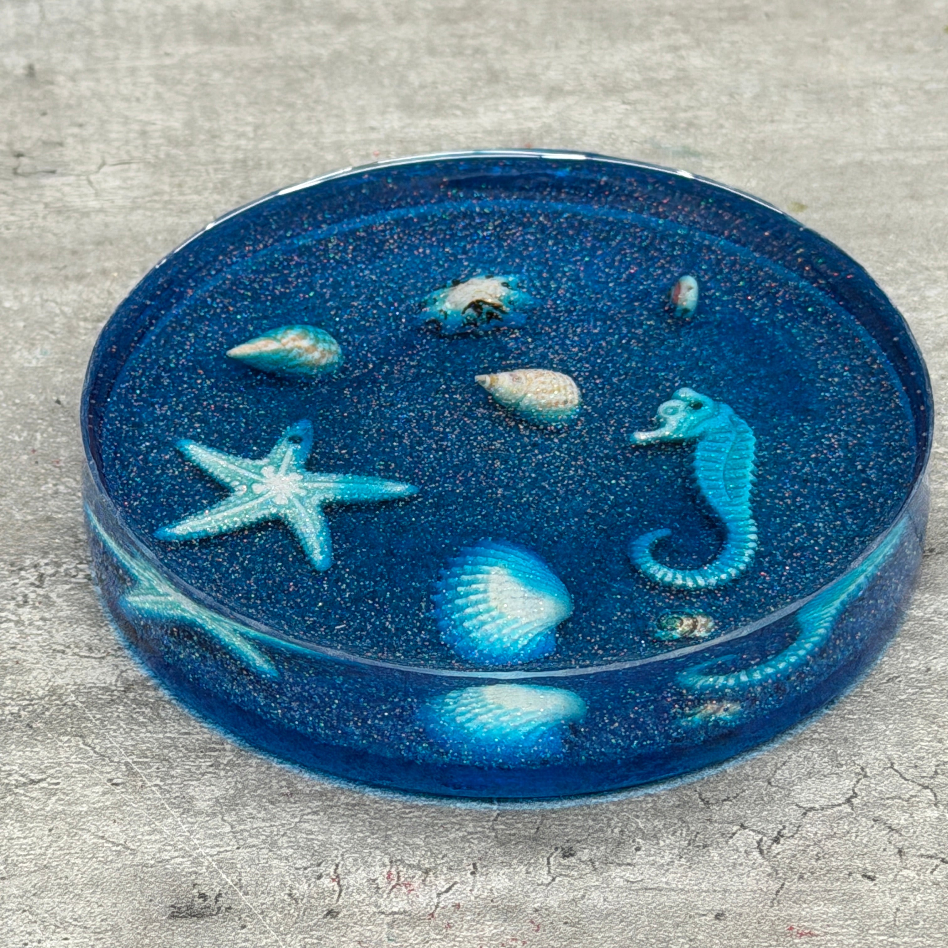 Resin Under the Sea Coaster