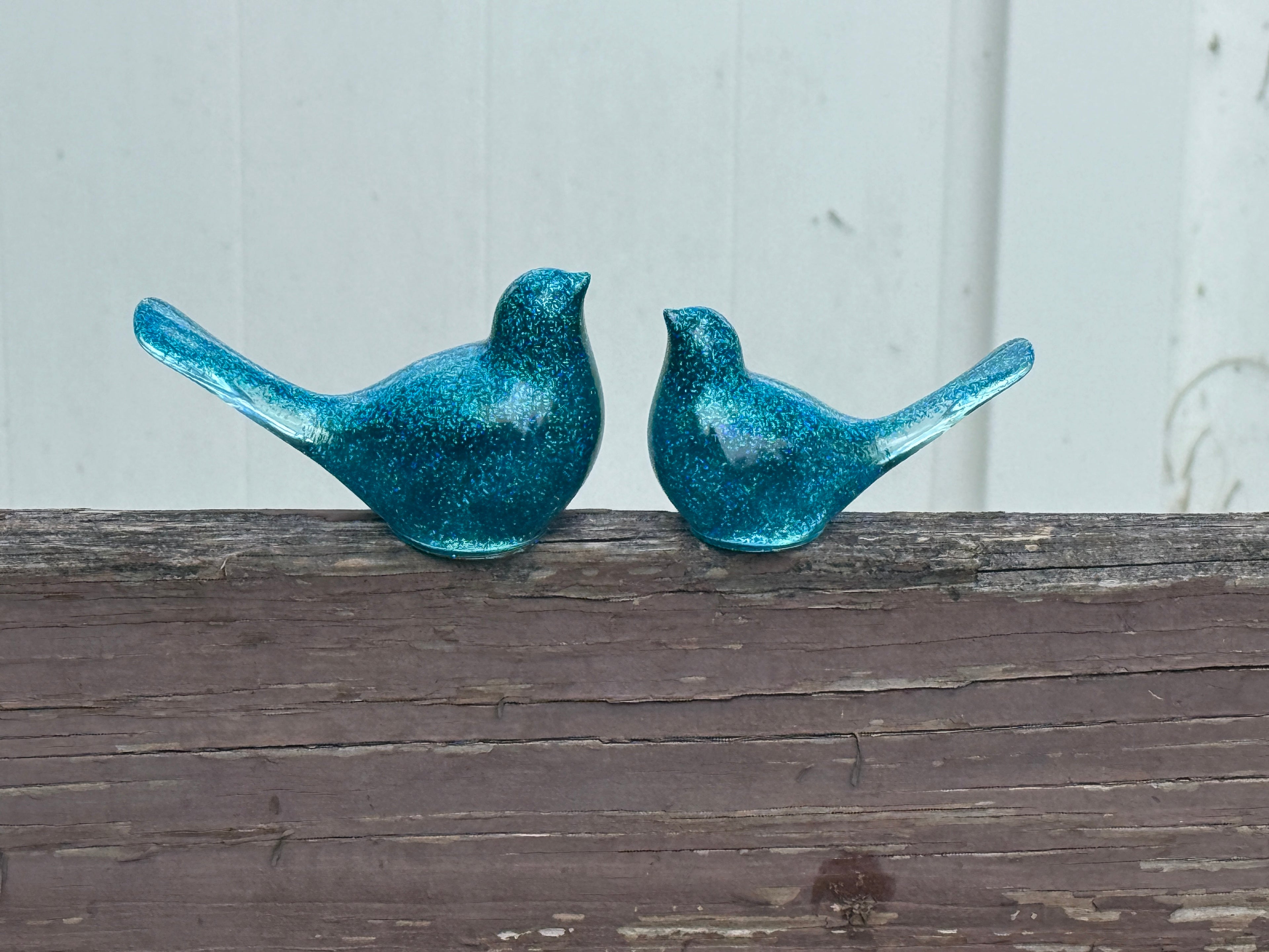 Mama and Baby Bird figurines