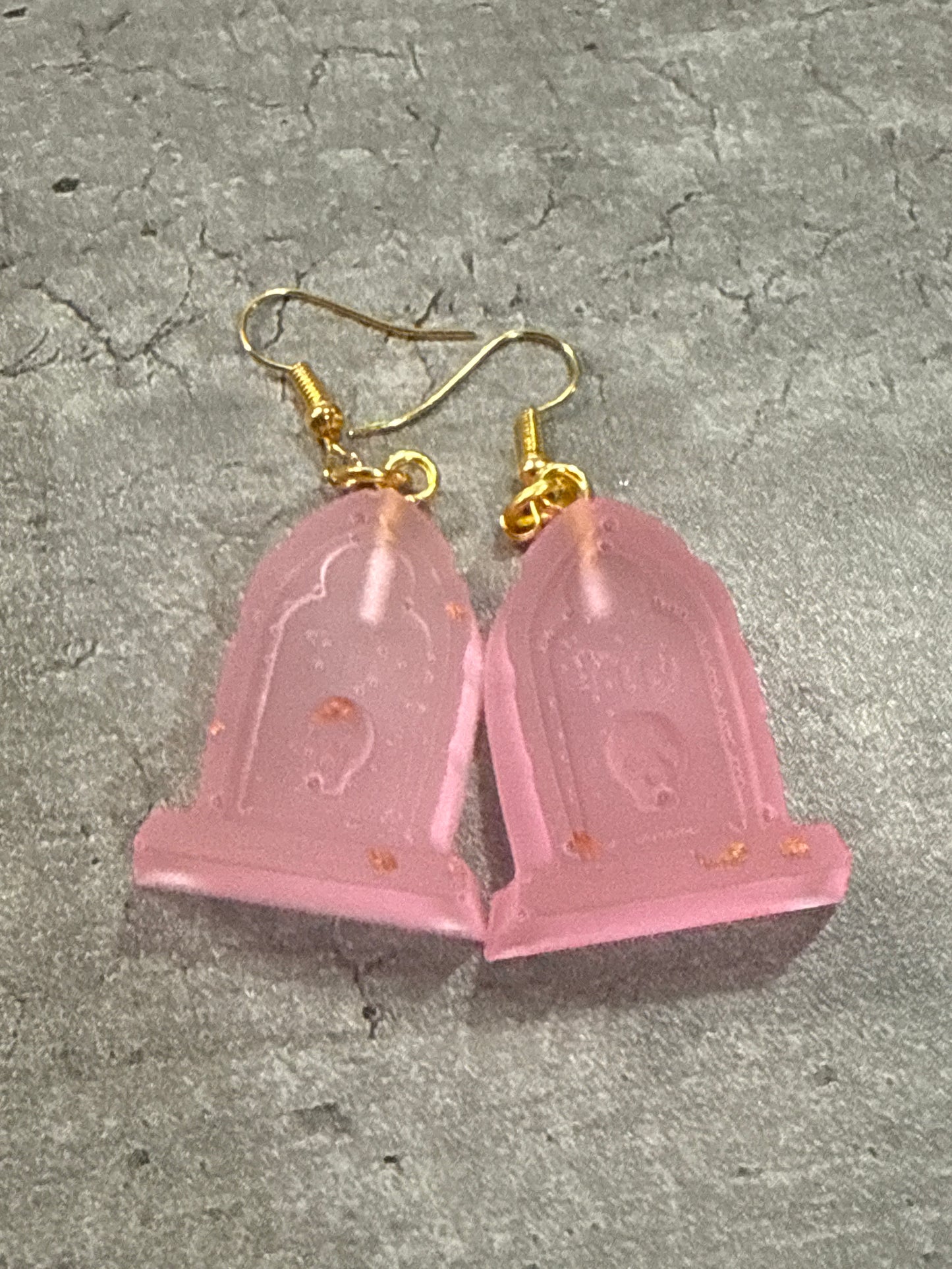 Glow-in-the-dark Headstone Earrings