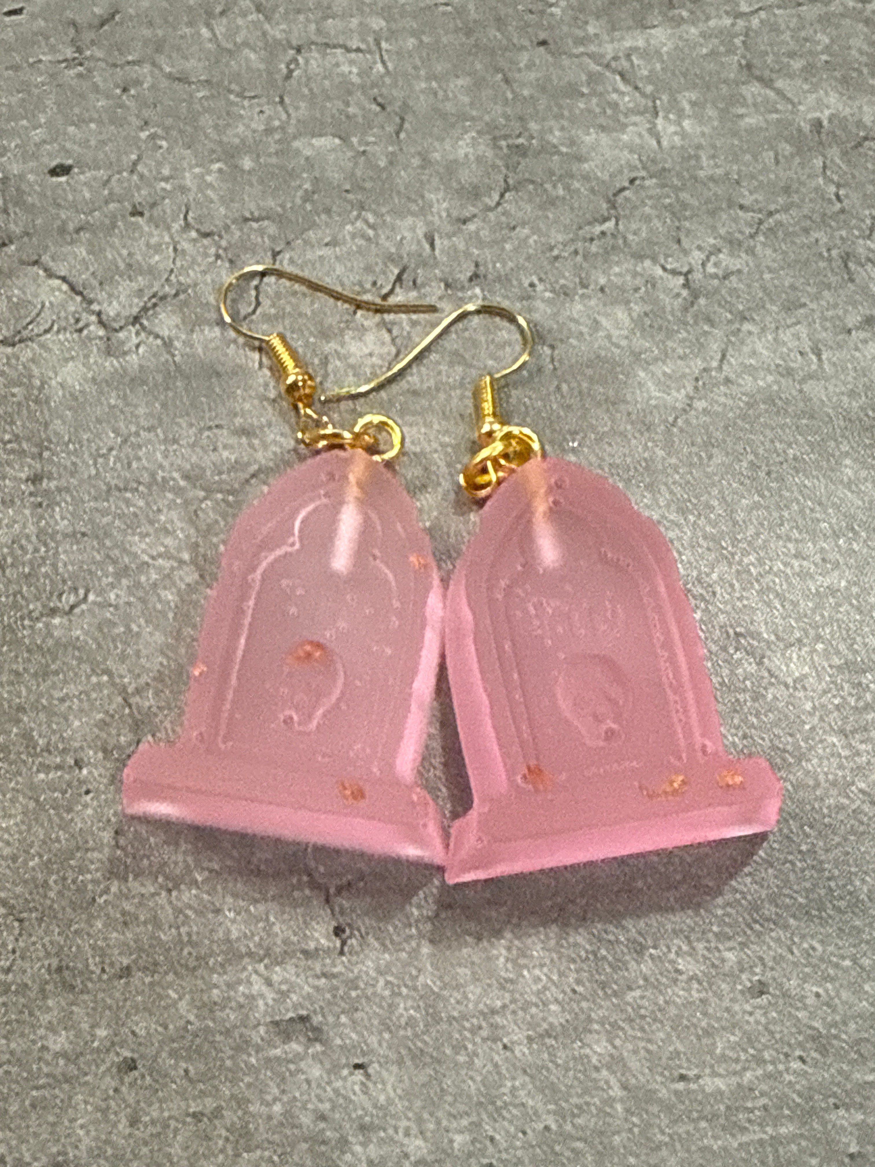 Glow-in-the-dark Headstone Earrings