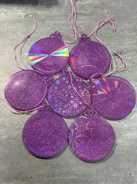 Holographic Christmas Ornaments