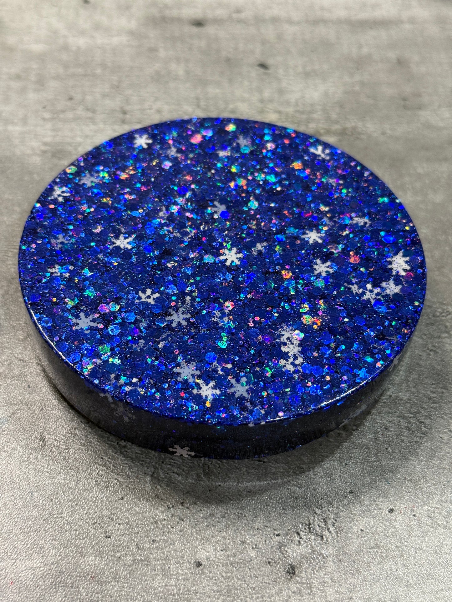 Christmas Coaster with Snowflakes