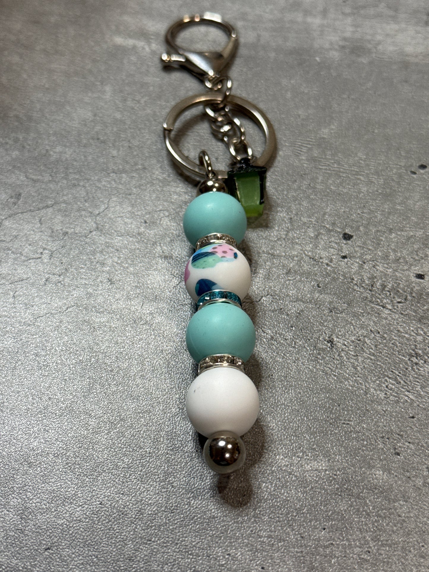 Lantern Beaded Bag Charm and Keychain