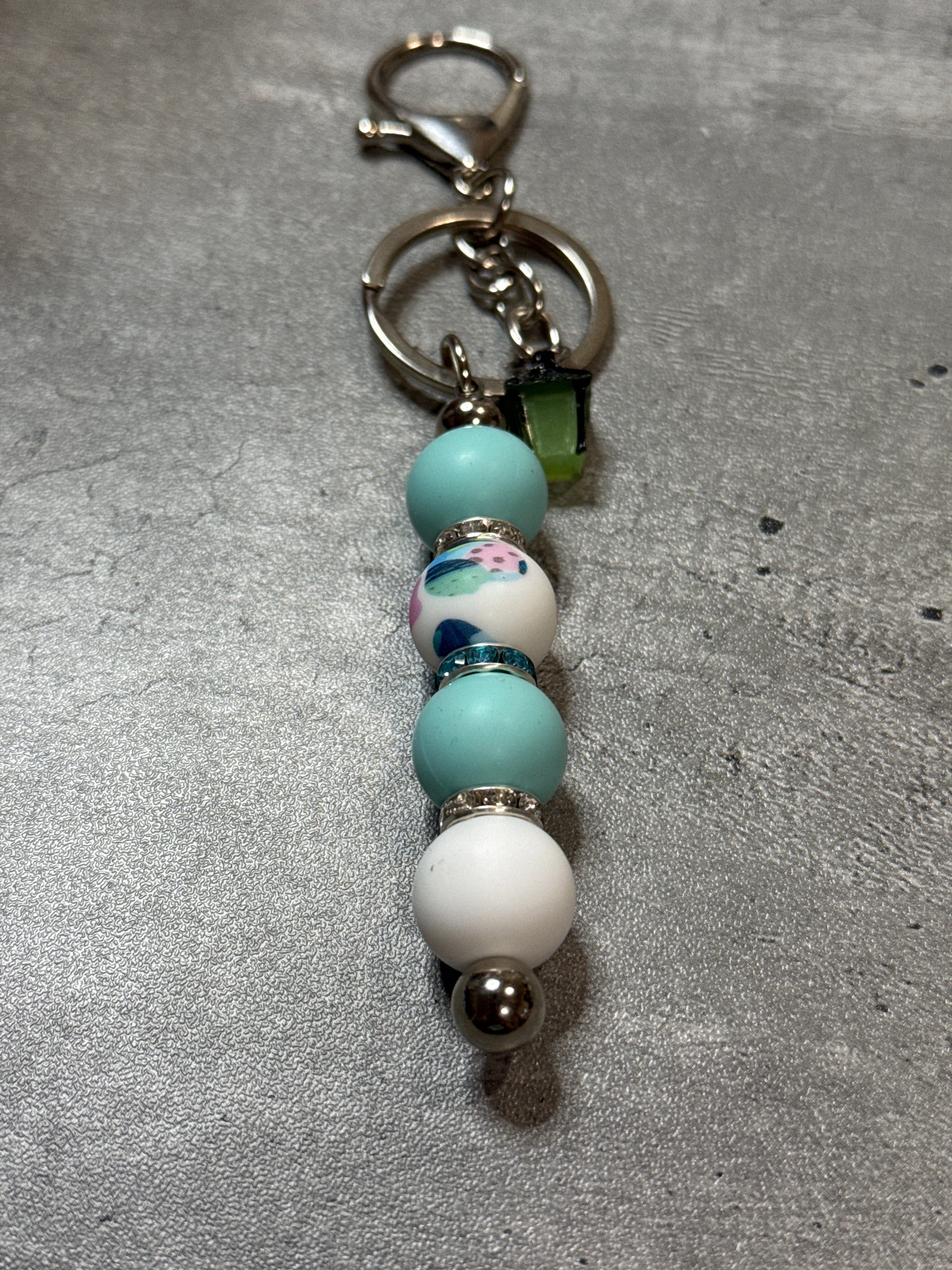 Lantern Beaded Bag Charm and Keychain