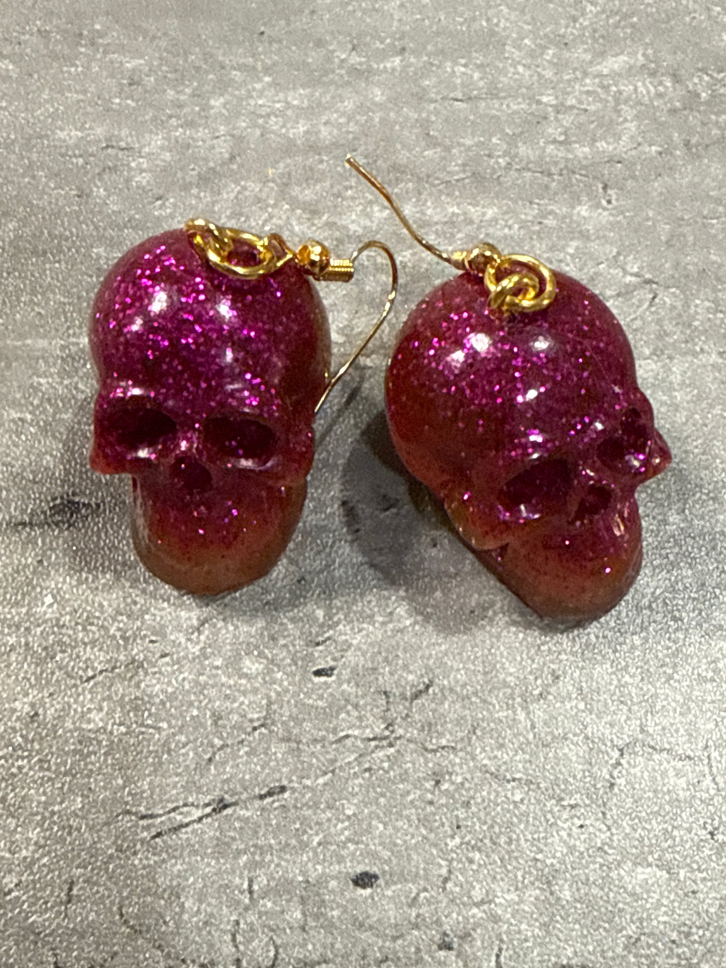 Glow-in-the-dark Skull Earrings