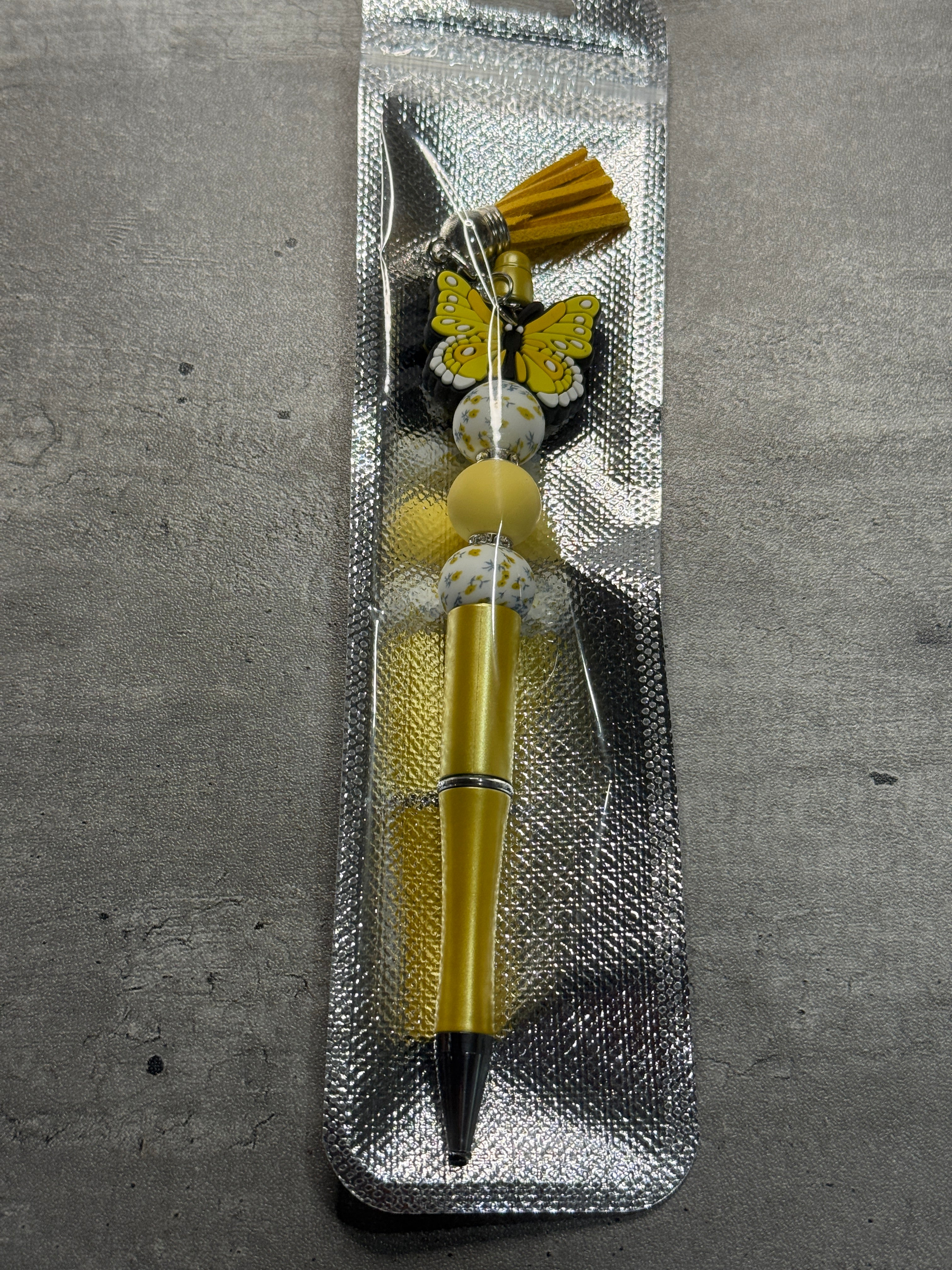 Beaded Butterfly Pen