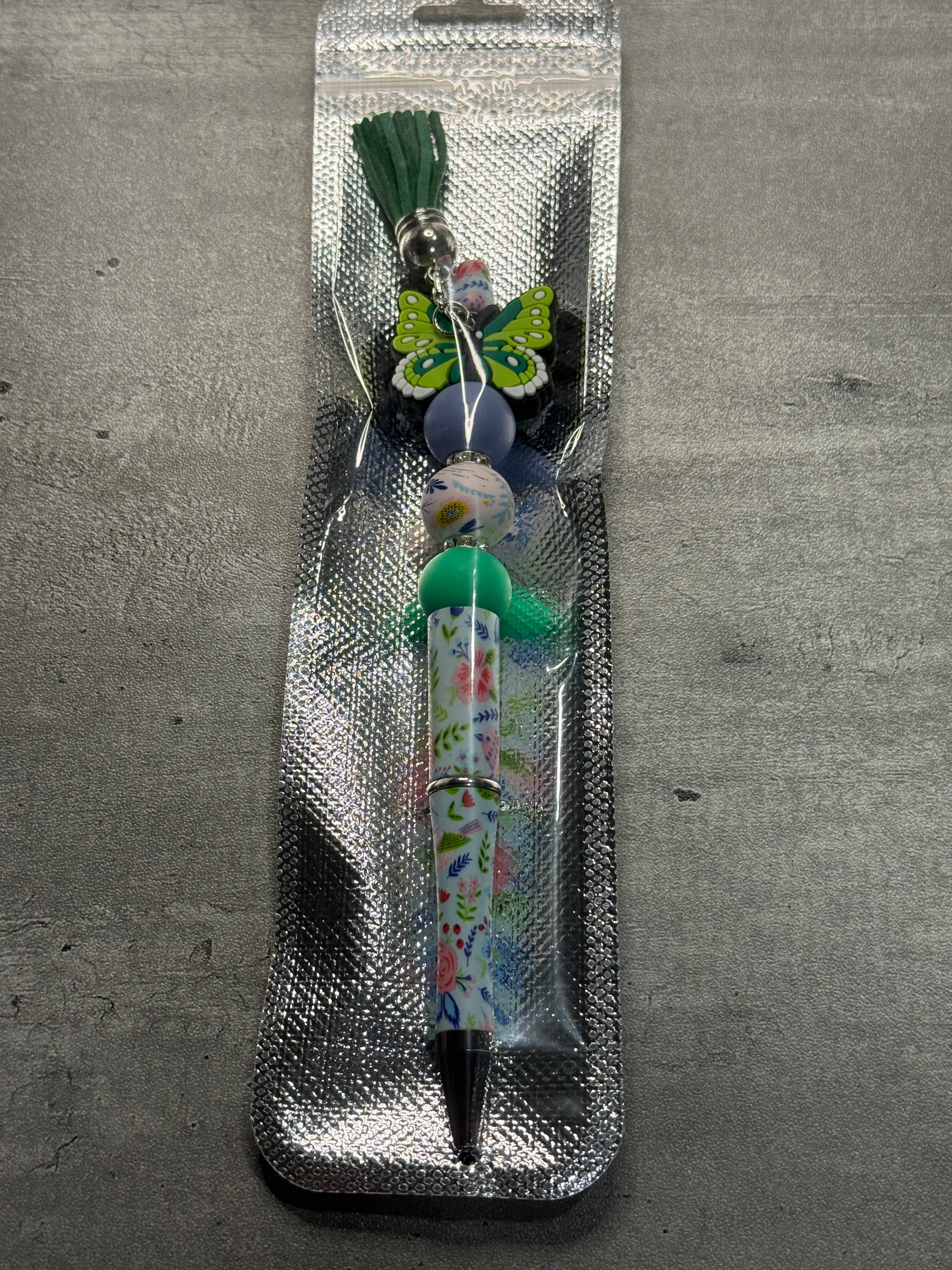 Beaded Butterfly Pen