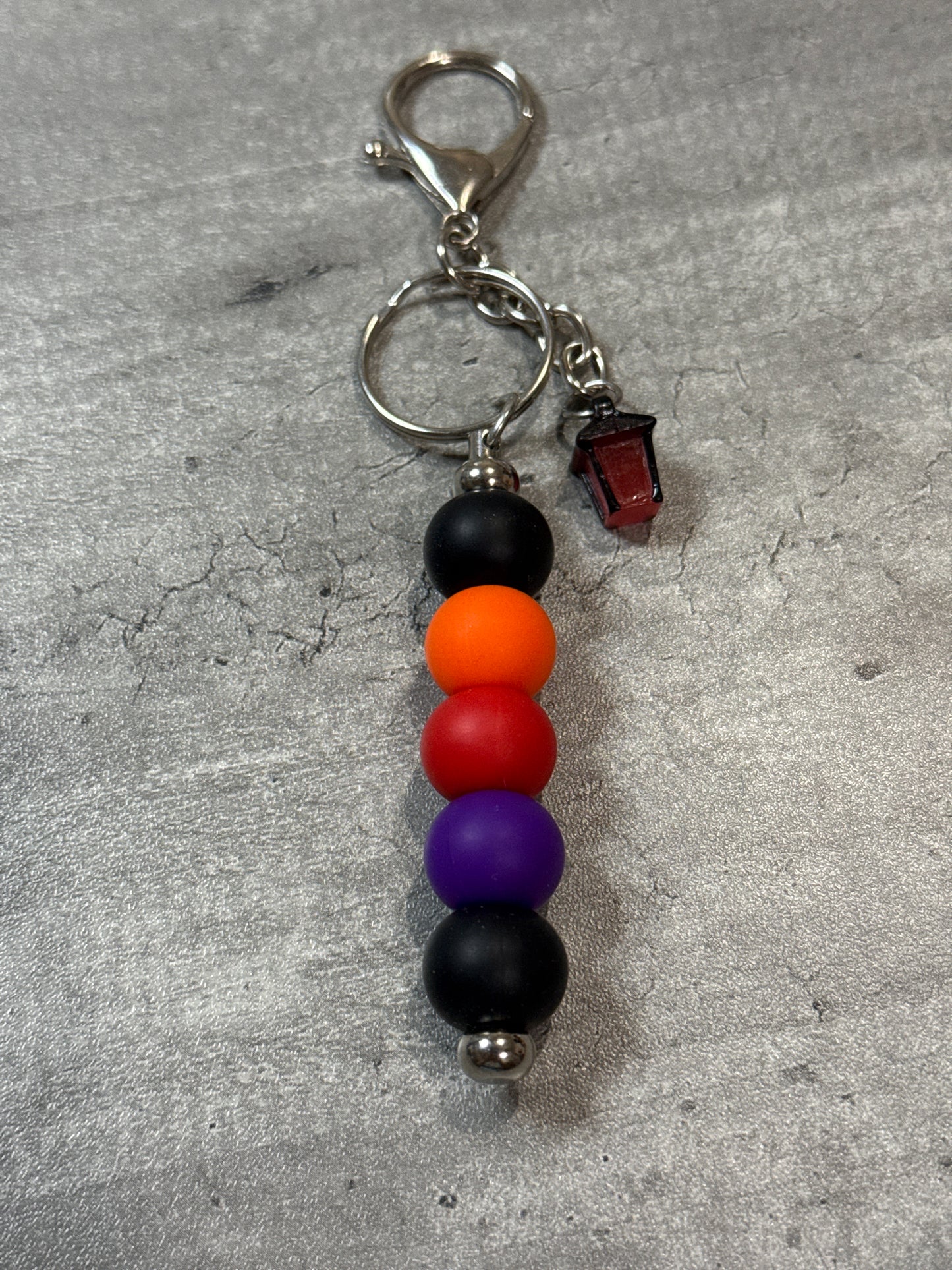 Lantern Beaded Bag Charm and Keychain