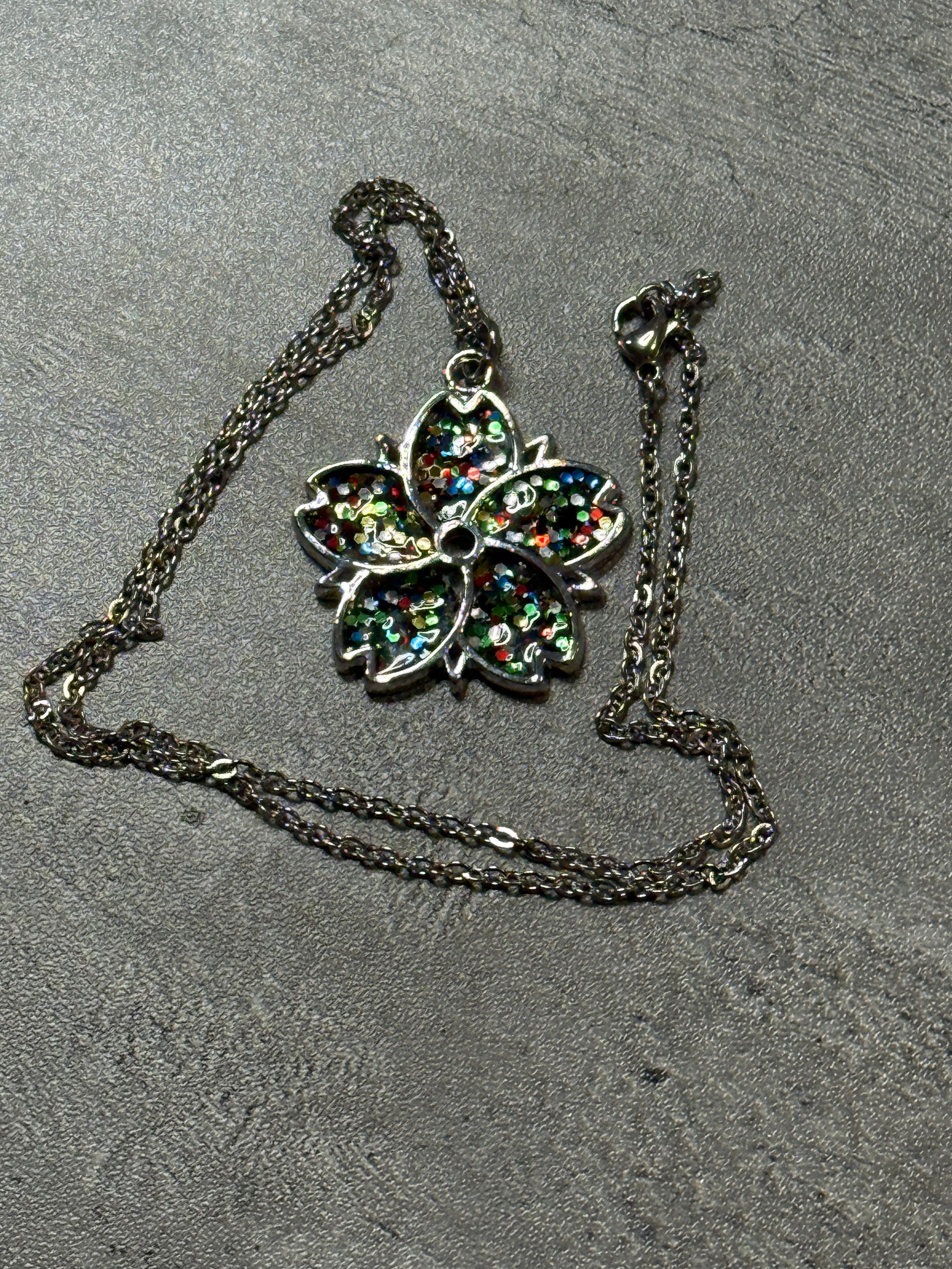 Sakura Bloom Pendant Necklace - Multicolored series