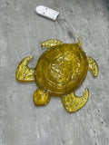Turtle Figurine - Flat w/ Fairy Lights