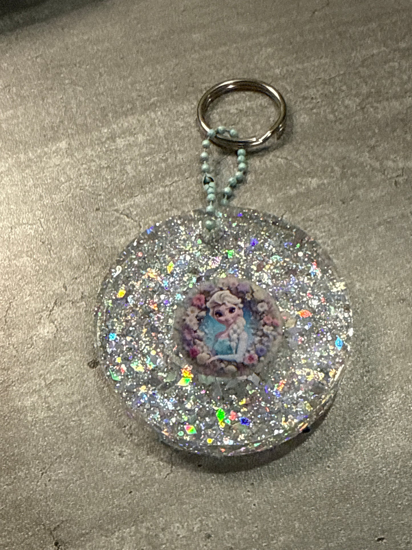 Glitter Disney Keychains