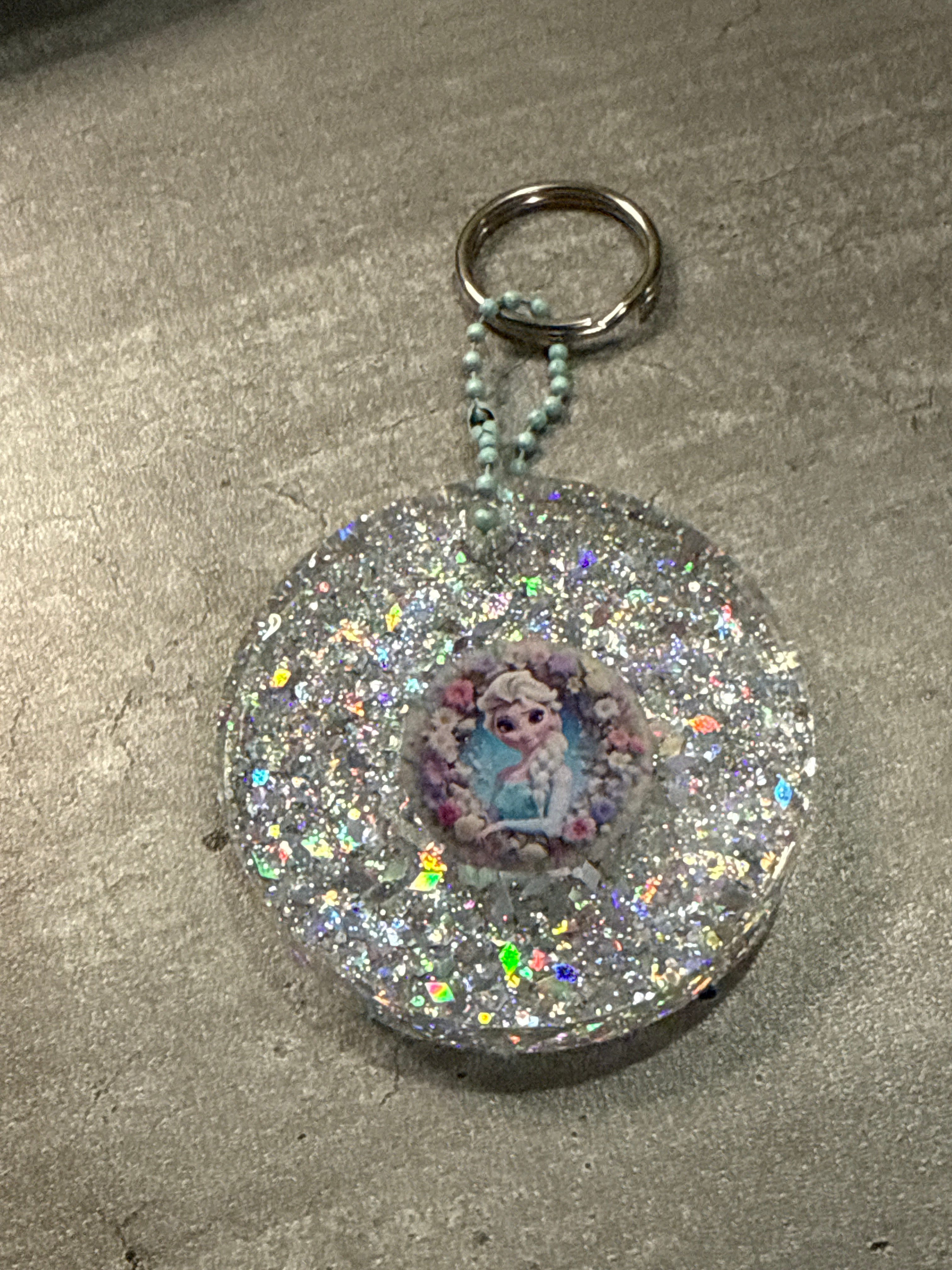 Glitter Disney Keychains