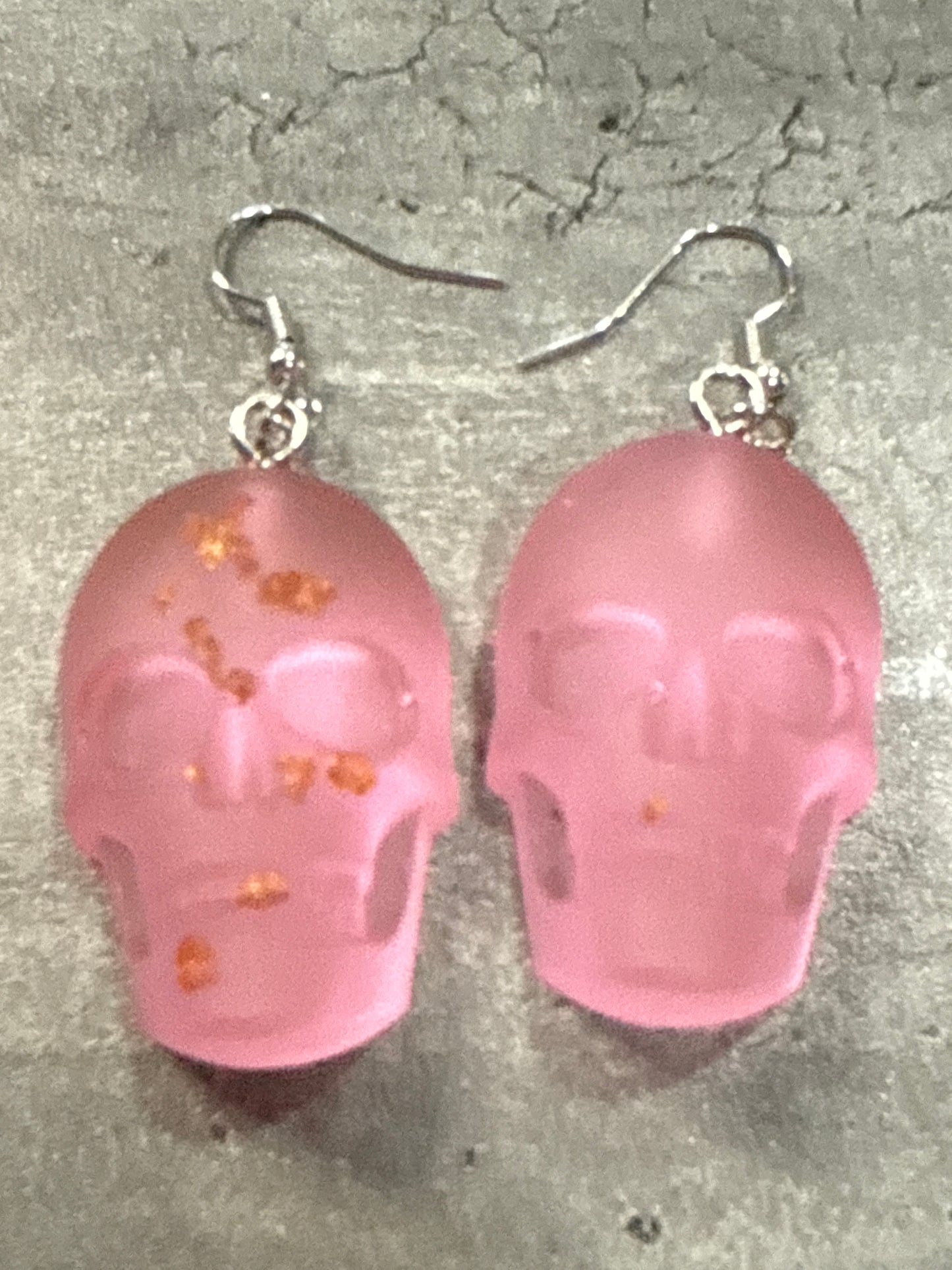Glow-in-the-dark Skeleton Face Earrings
