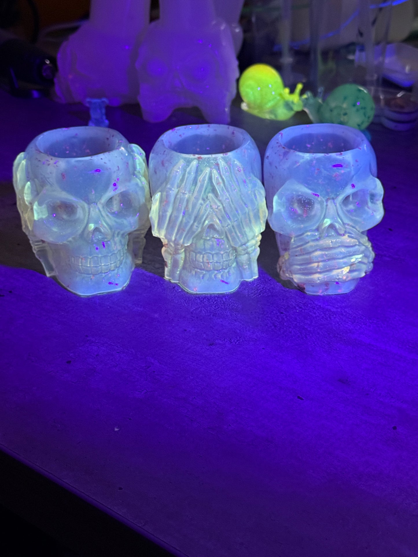 No Evil Skeleton set