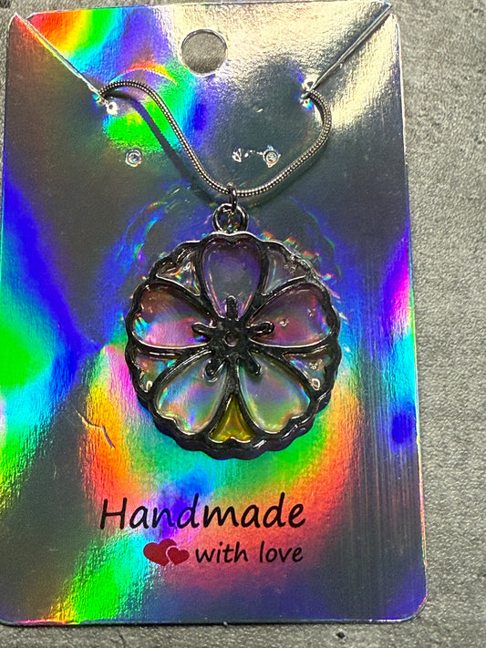 Sakura Blossom Pendant Necklace - Pink series