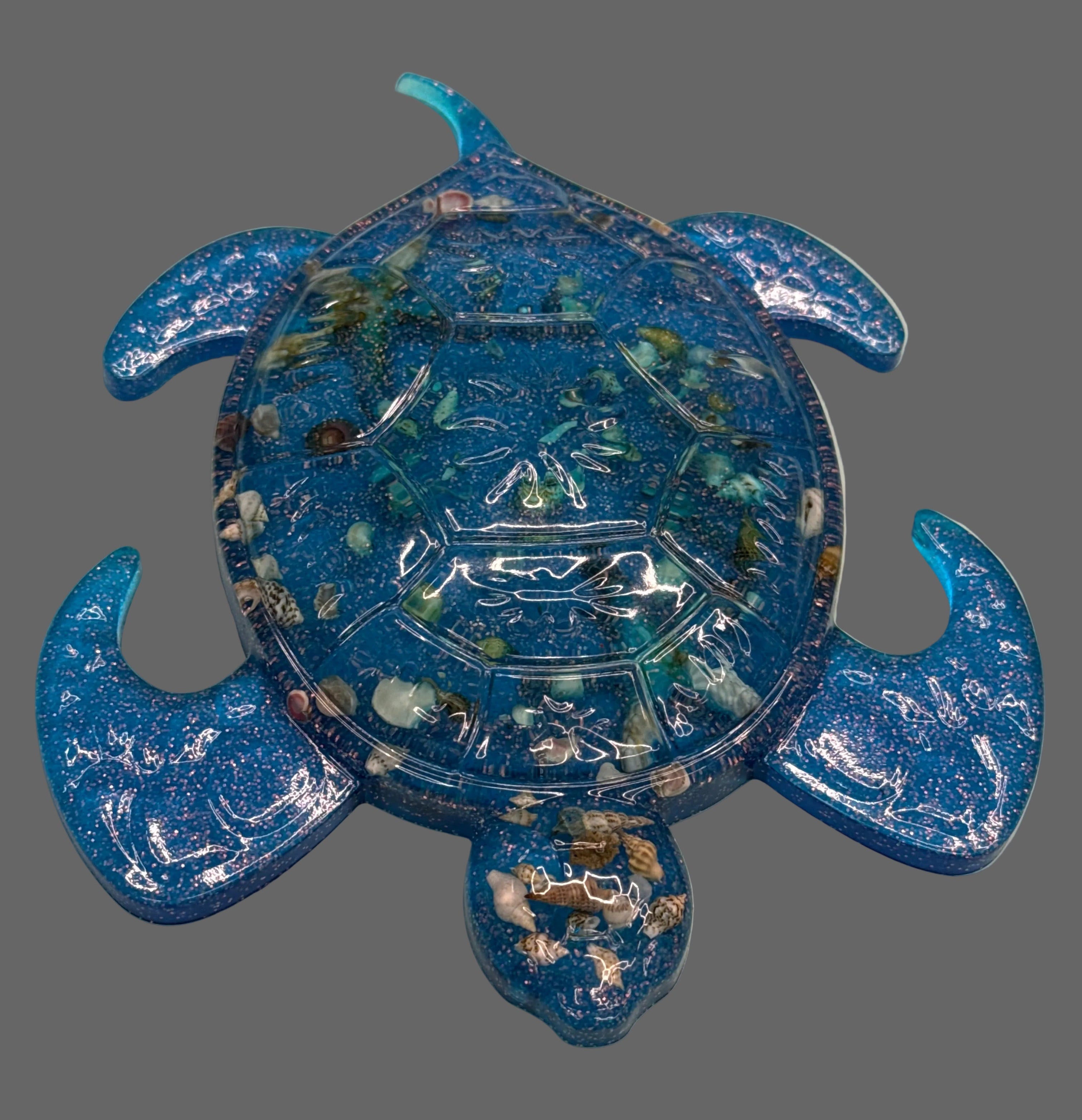 Turtle Figurine - Flat w/ shells