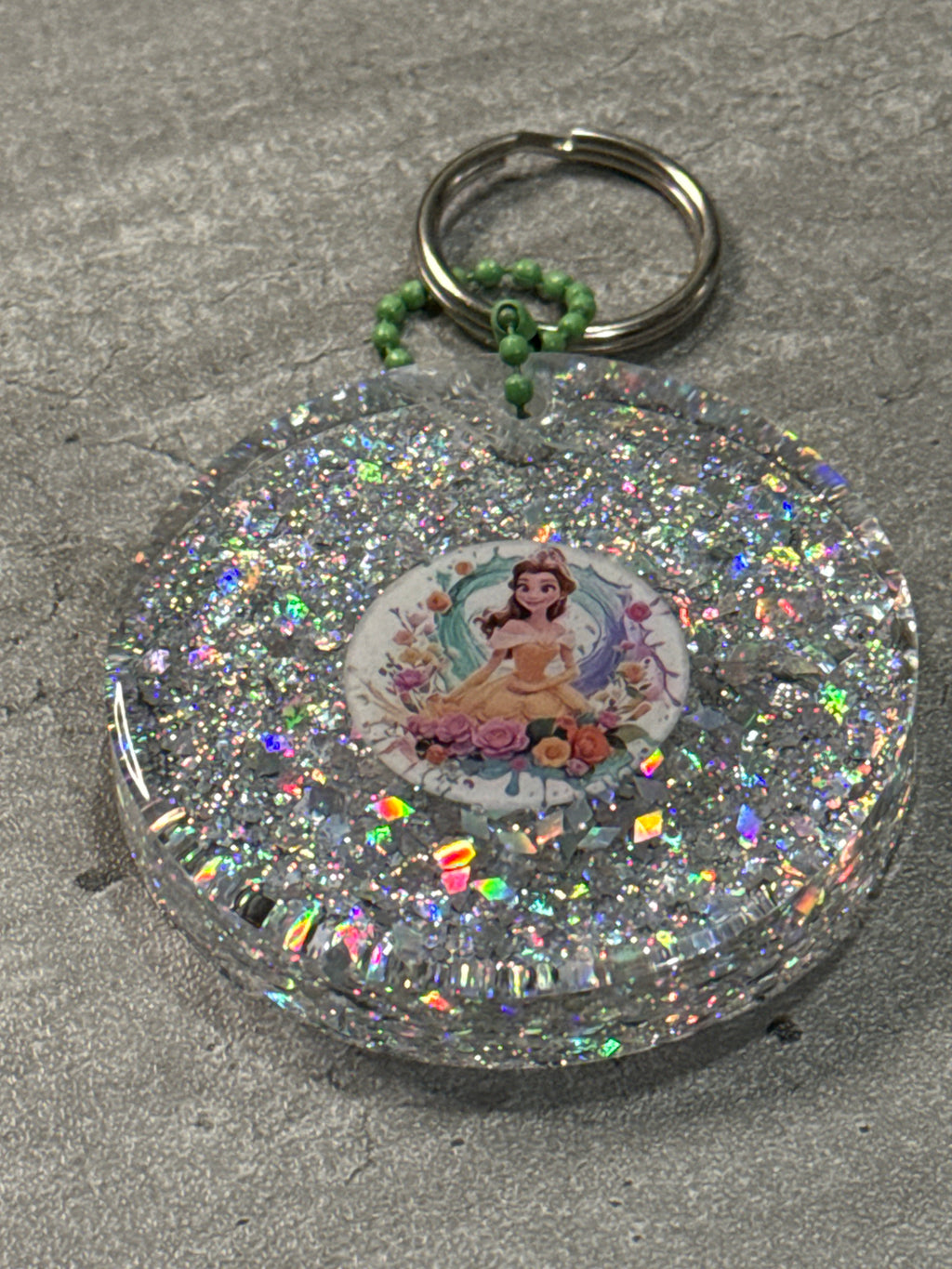 Glitter Disney Keychains
