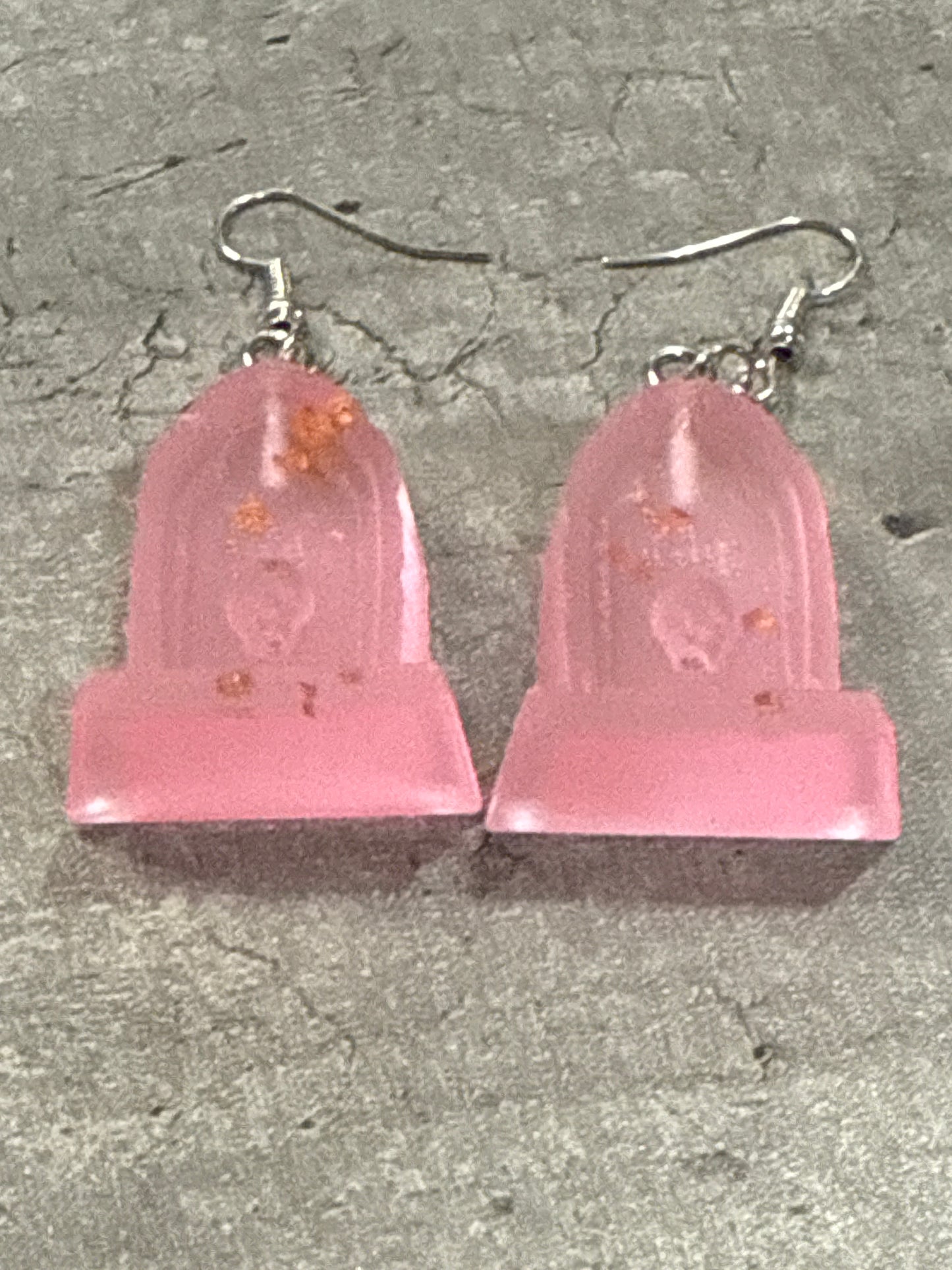 Glow-in-the-dark Headstone Earrings