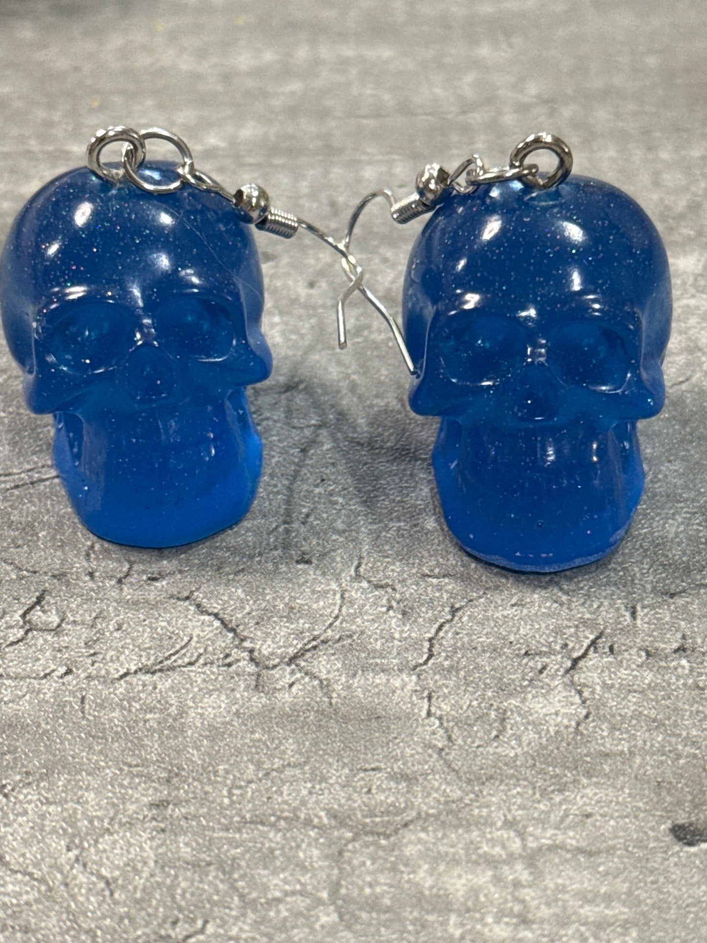 Glow-in-the-dark Skull Earrings