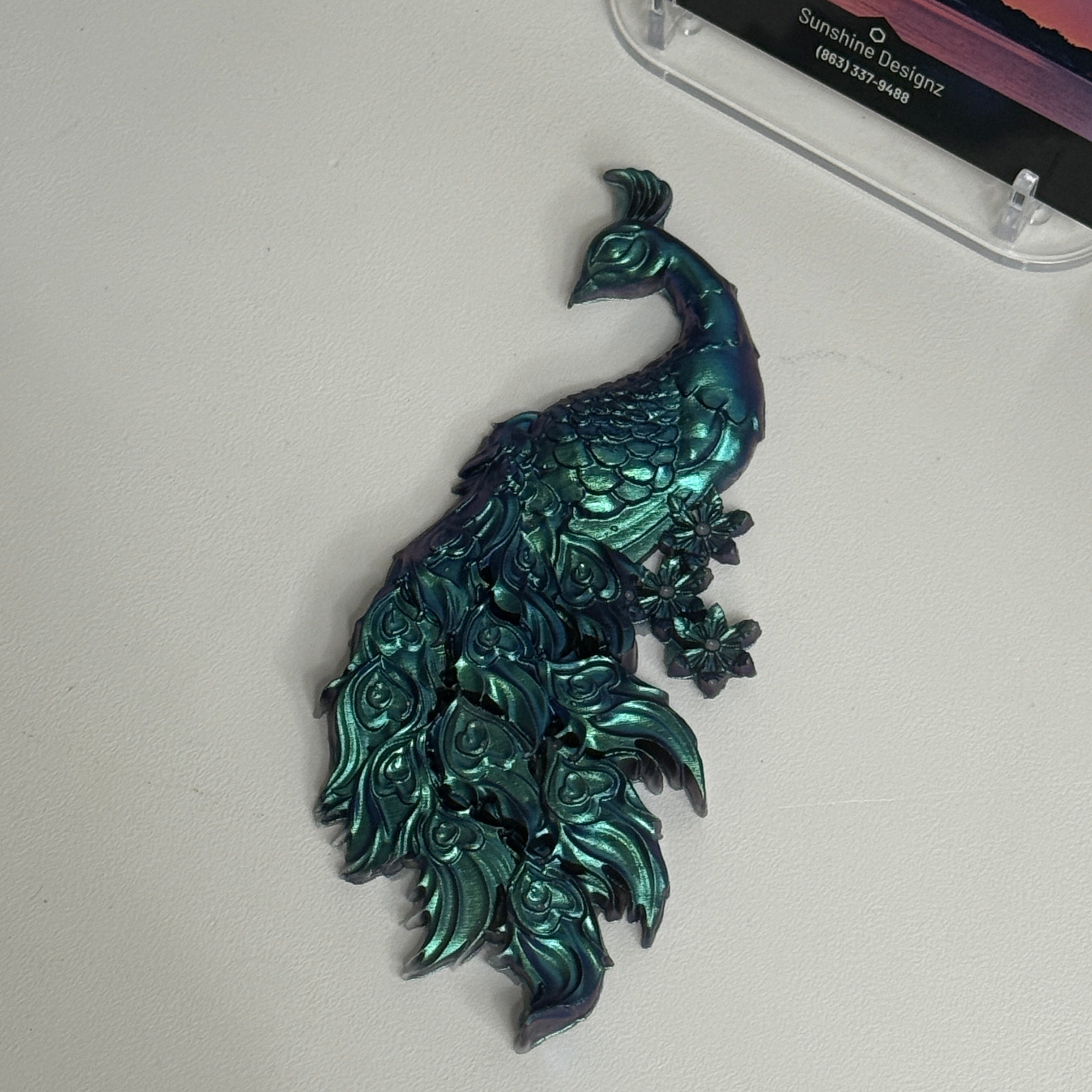 Resin Peacock Figurine