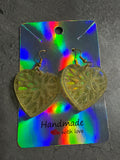 Holographic Heart Earrings