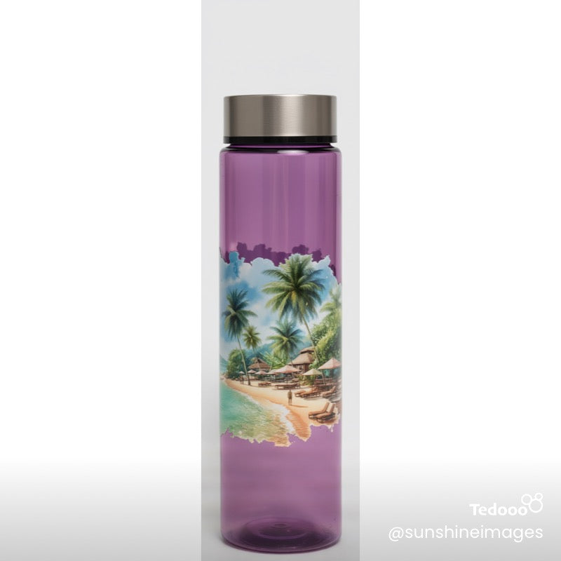 18 oz water bottle - UV DTF wrapped