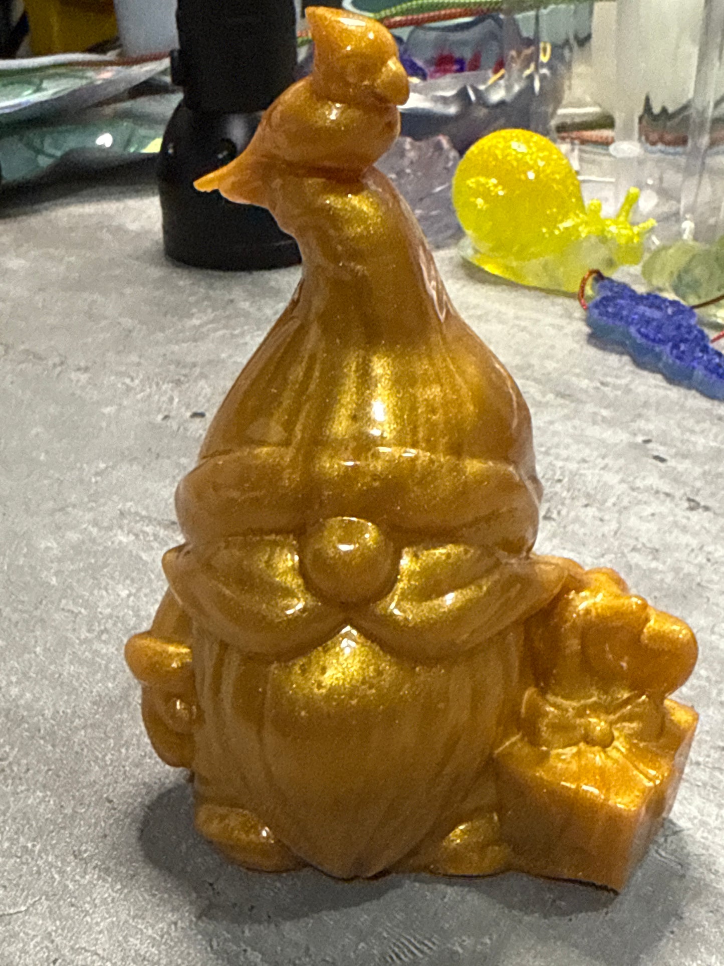 Bird Hat Christmas Gnome