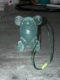 Sitting Glitter Bear Christmas Ornament
