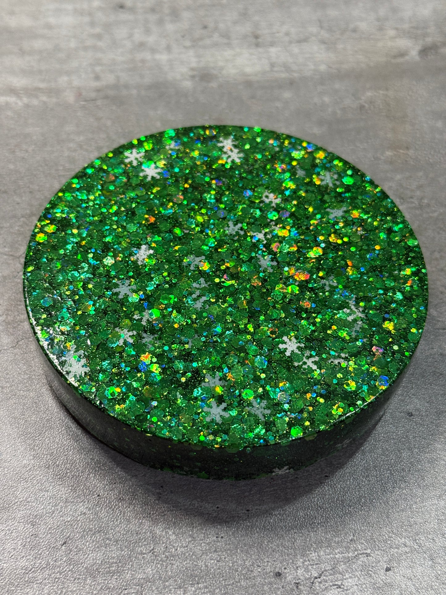 Christmas Coaster with Snowflakes