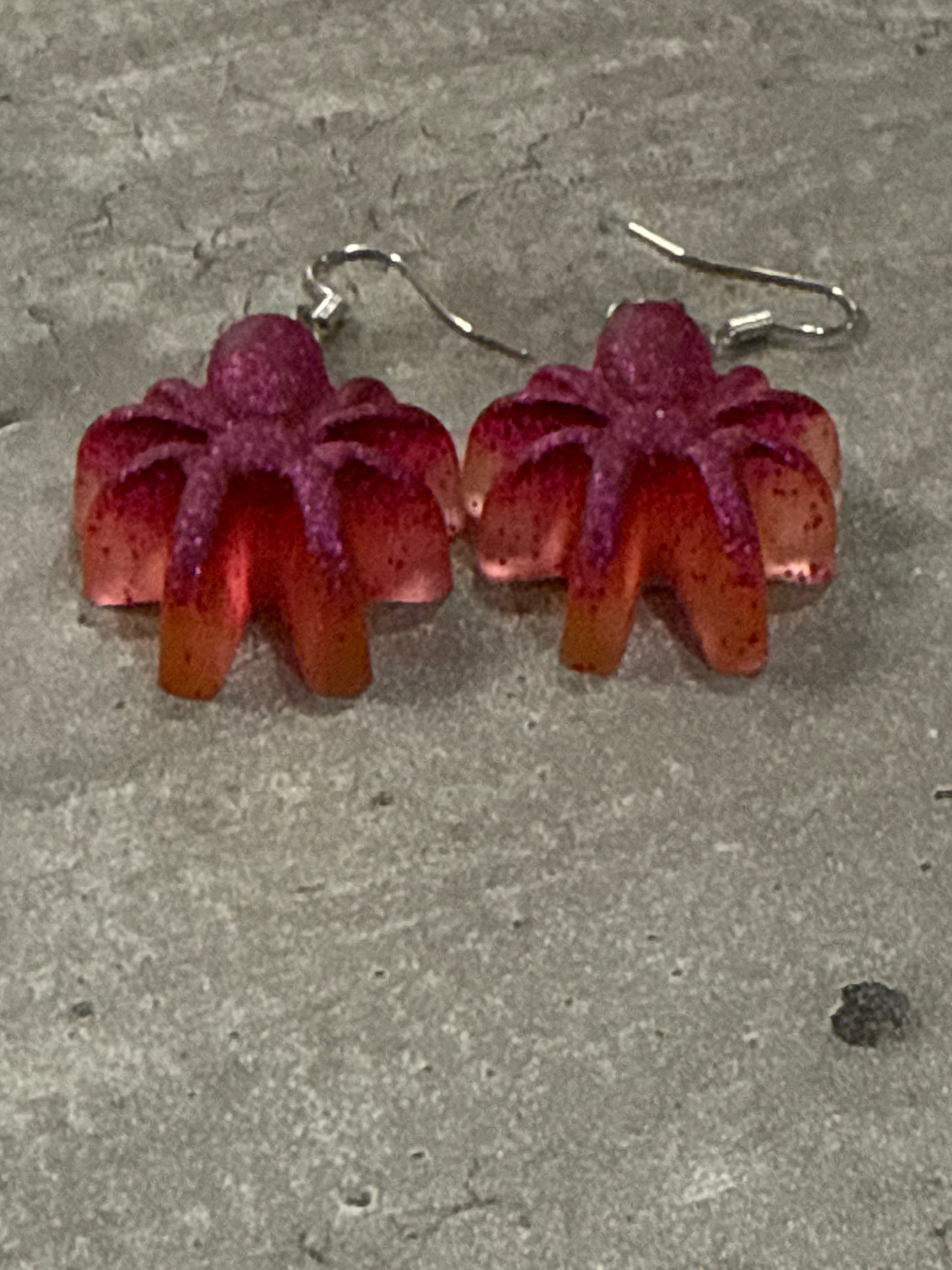 Glow-in-the-dark Spider Earrings