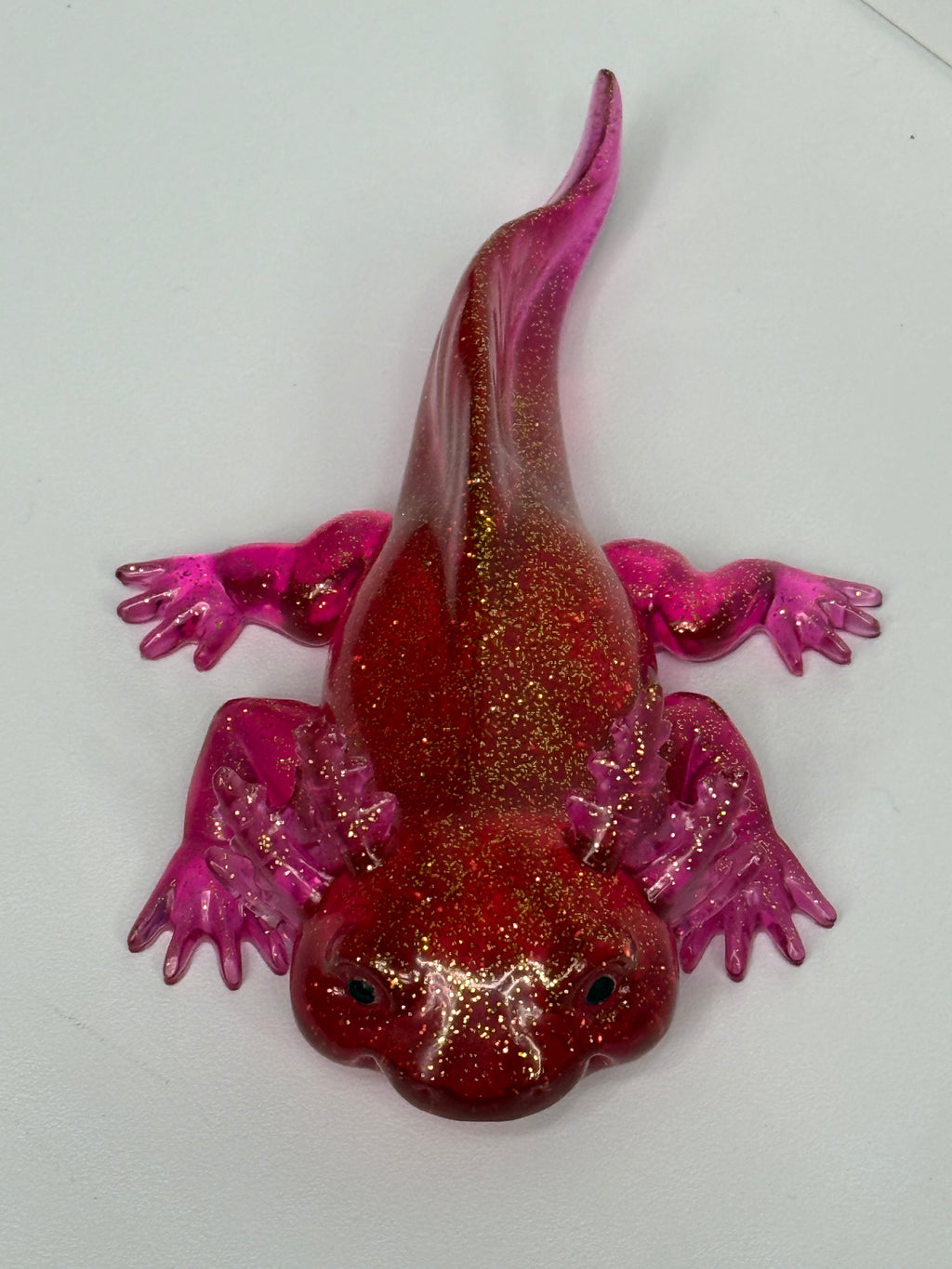 Axolotl Figurine with LED Fairy Lights