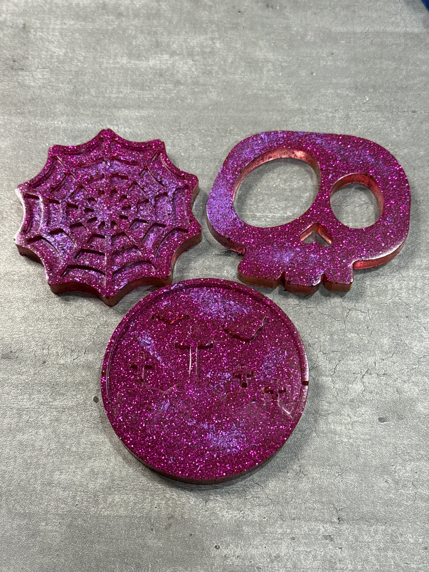 Small Halloween Coasters - Set of 3