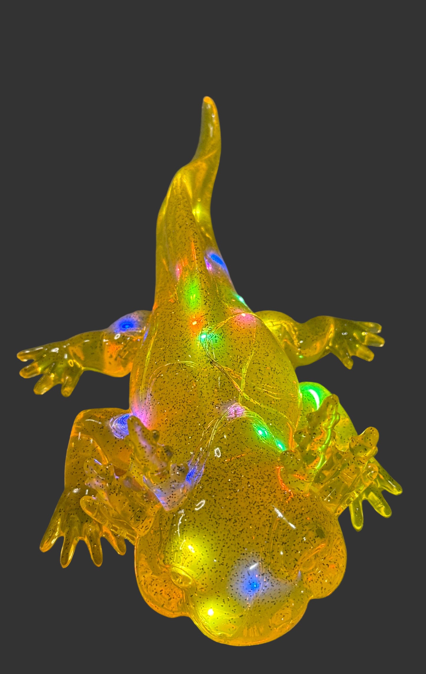 Axolotl Figurine with LED Fairy Lights