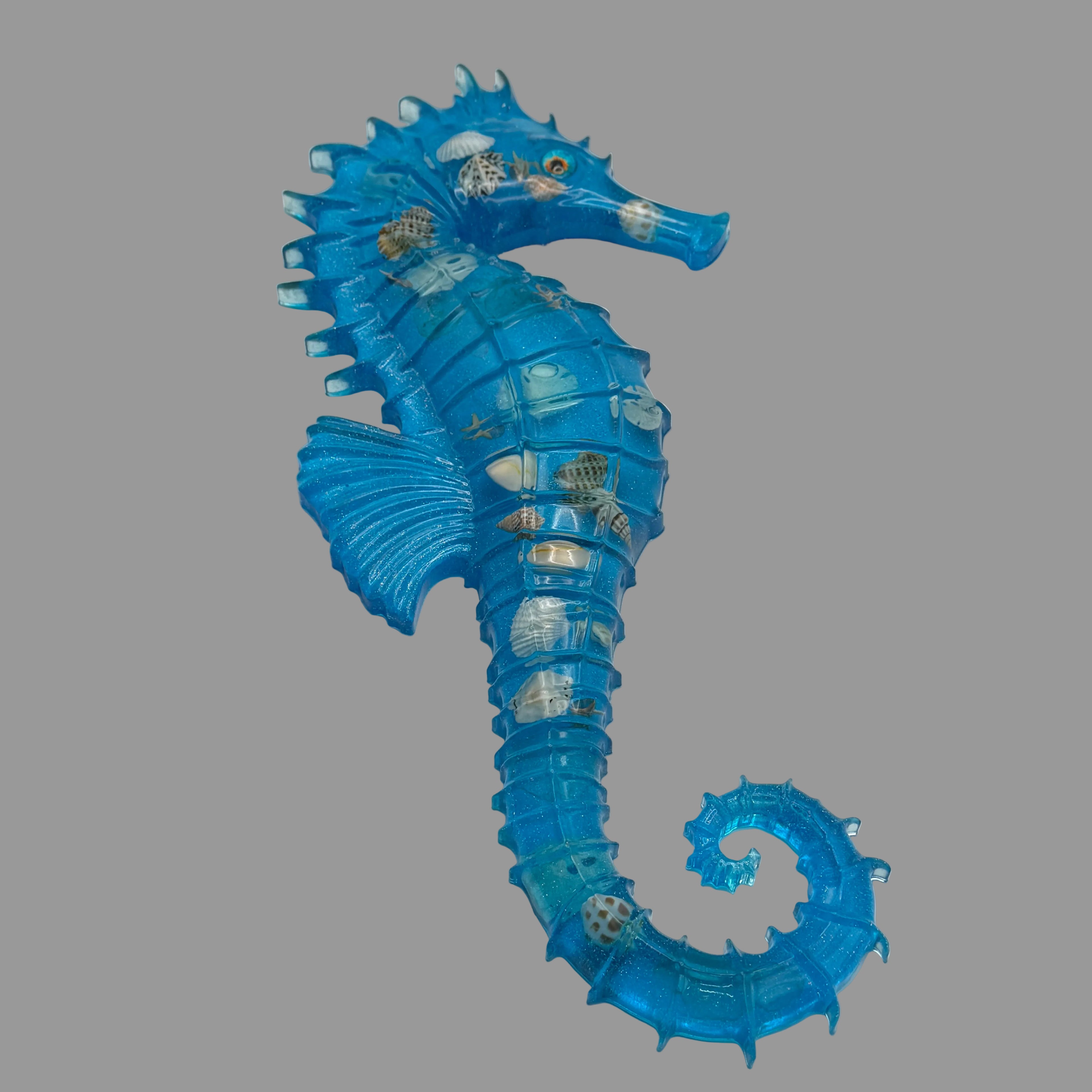 Resin Seahorse Wall Art - Coastal