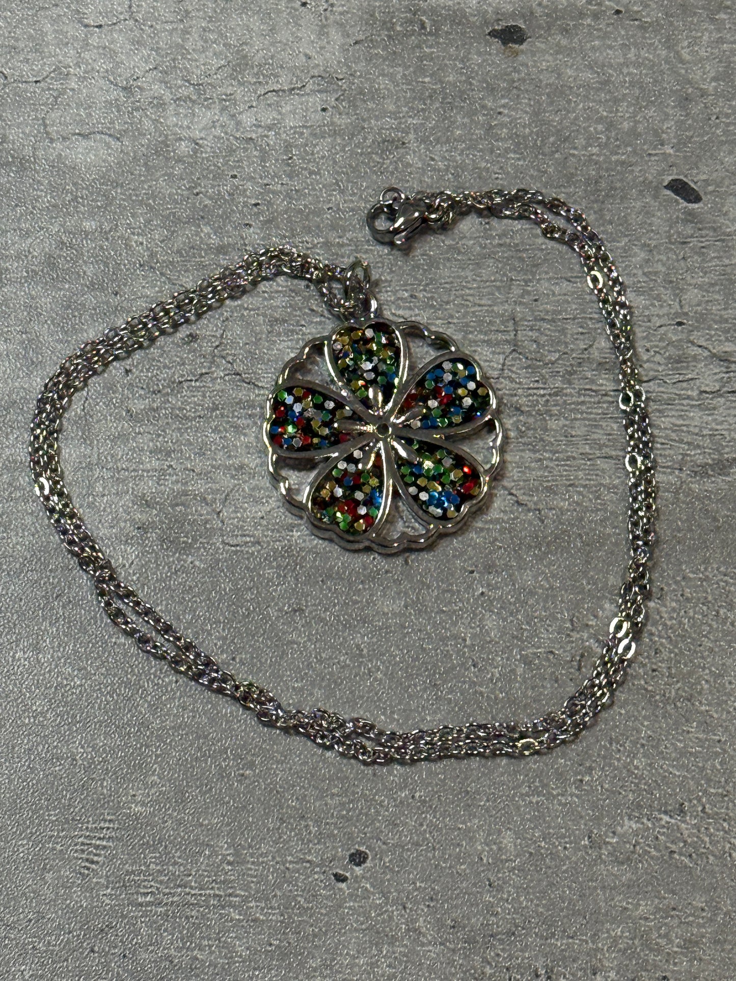 Sakura Bloom Pendant Necklace - Multicolored series