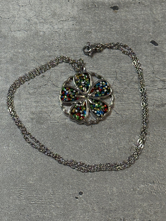 Sakura Bloom Pendant Necklace - Multicolored series