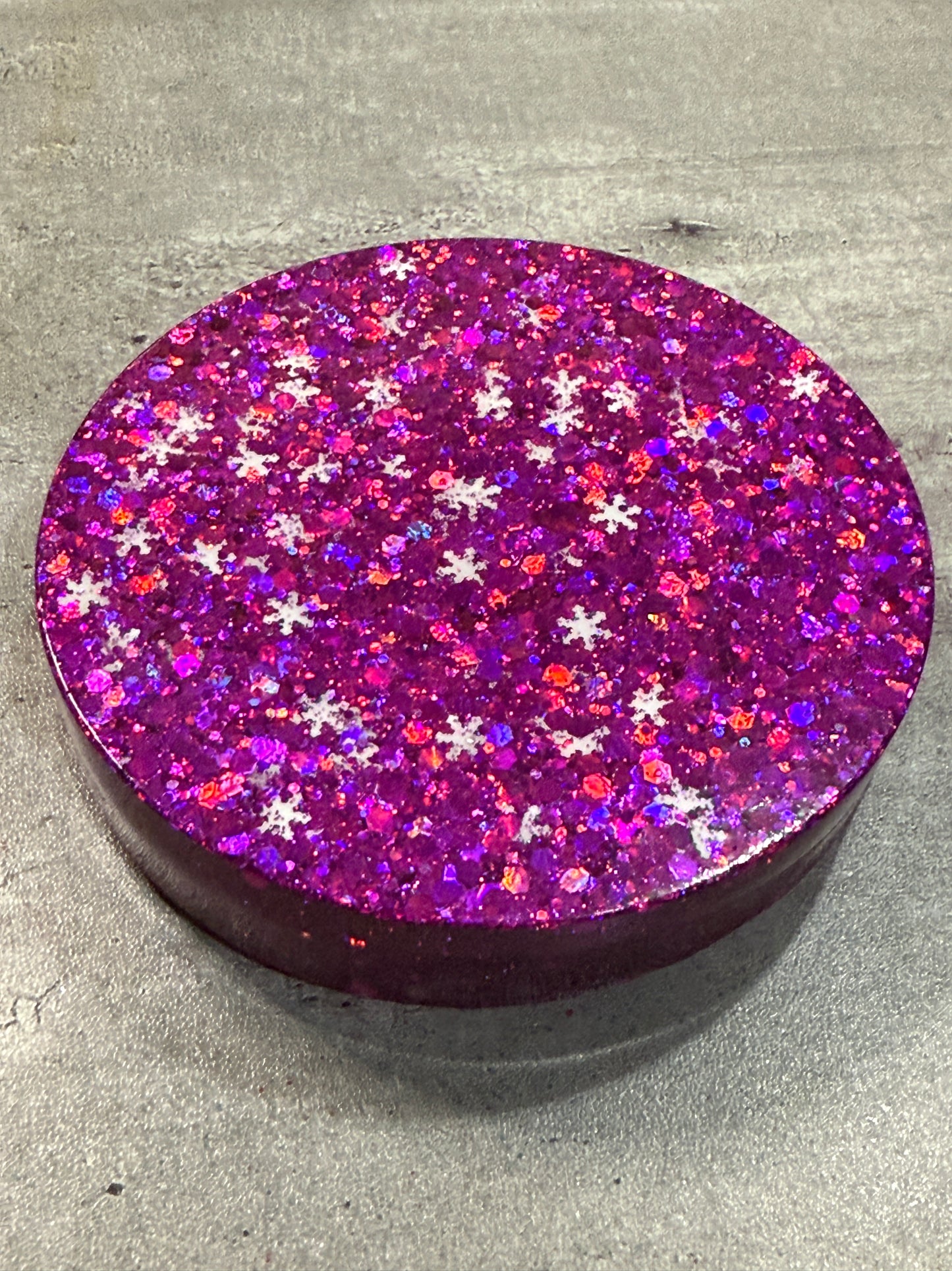 Christmas Coaster with Snowflakes