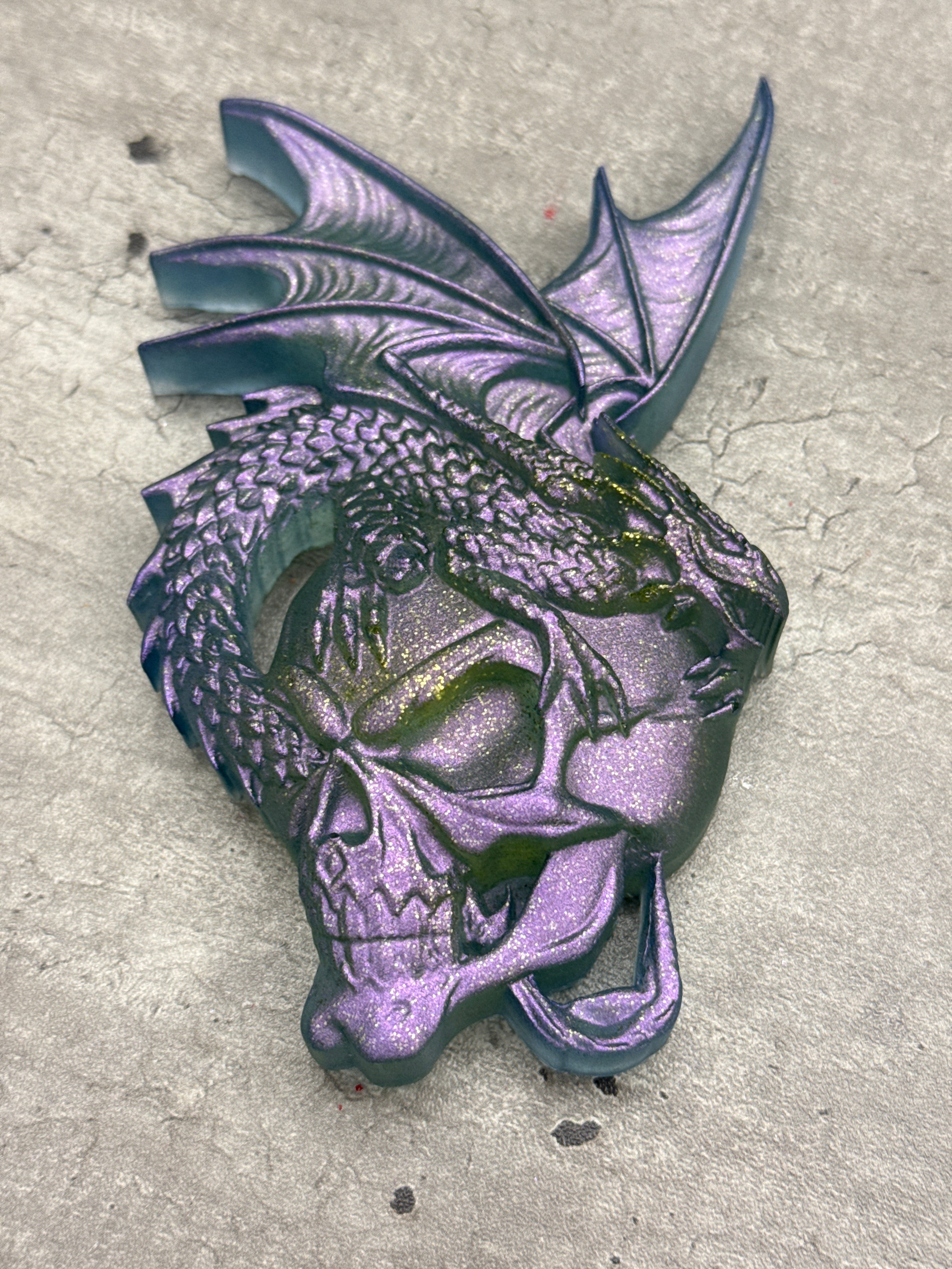 Dragon on Skull