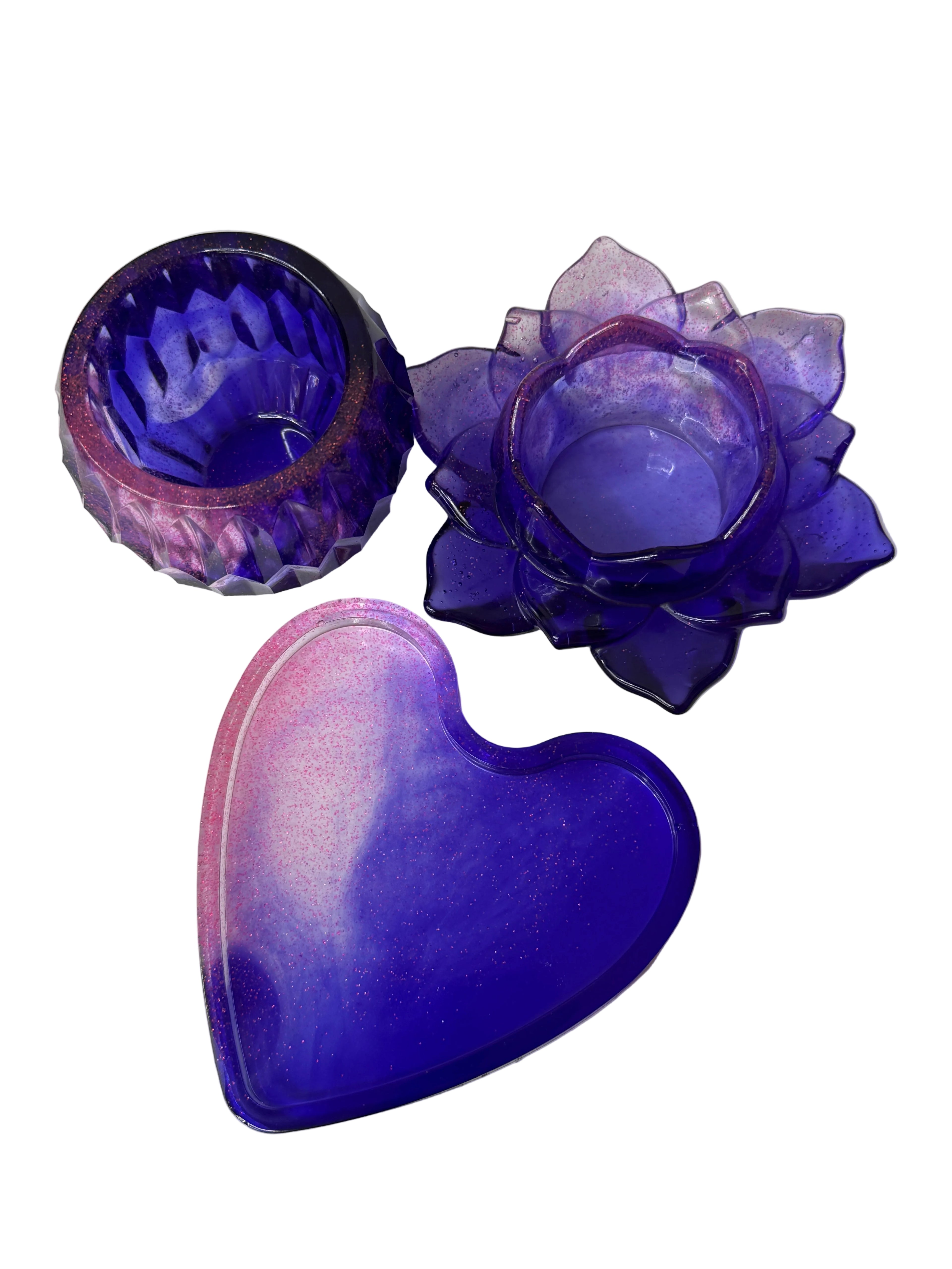 Candle Holders & Heart Dish Valentine’s set