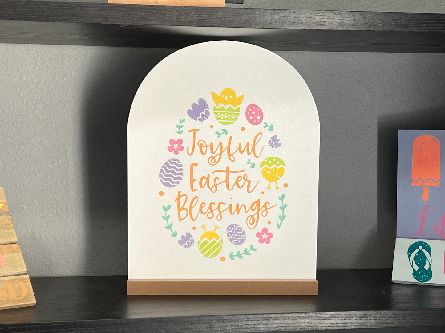 Joyful Easter Blessings plaque