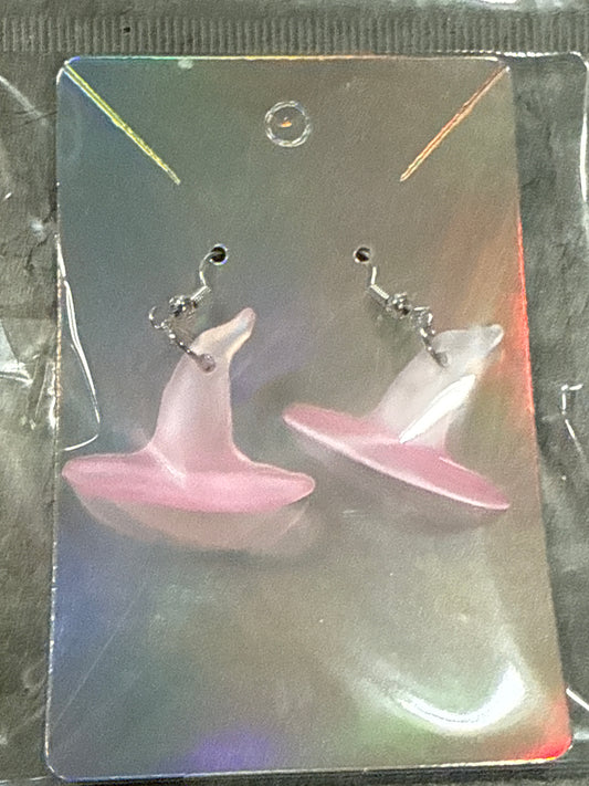Glow-in-the-dark Witch Hat Earrings