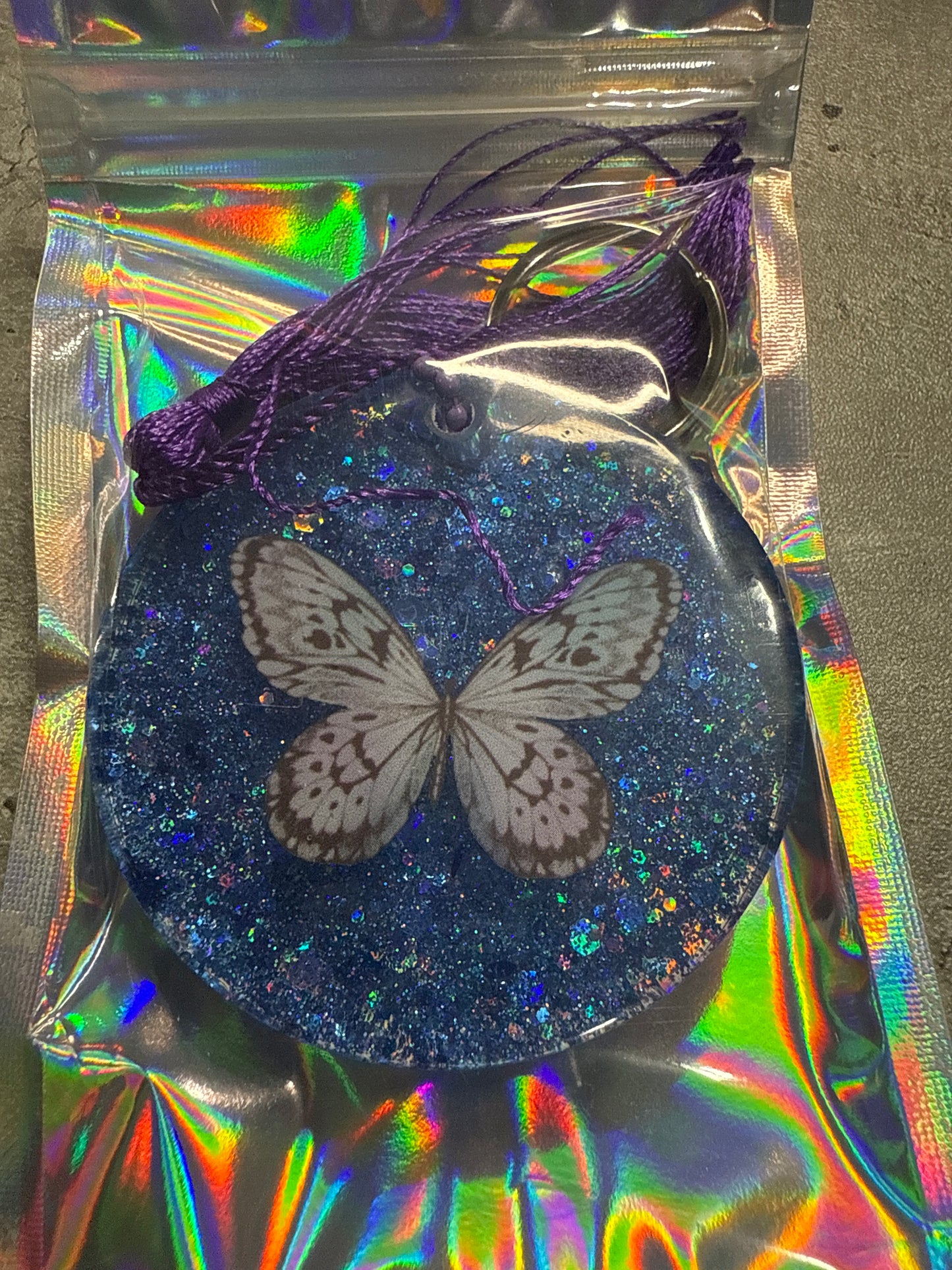 Butterfly Keychain with Tassel