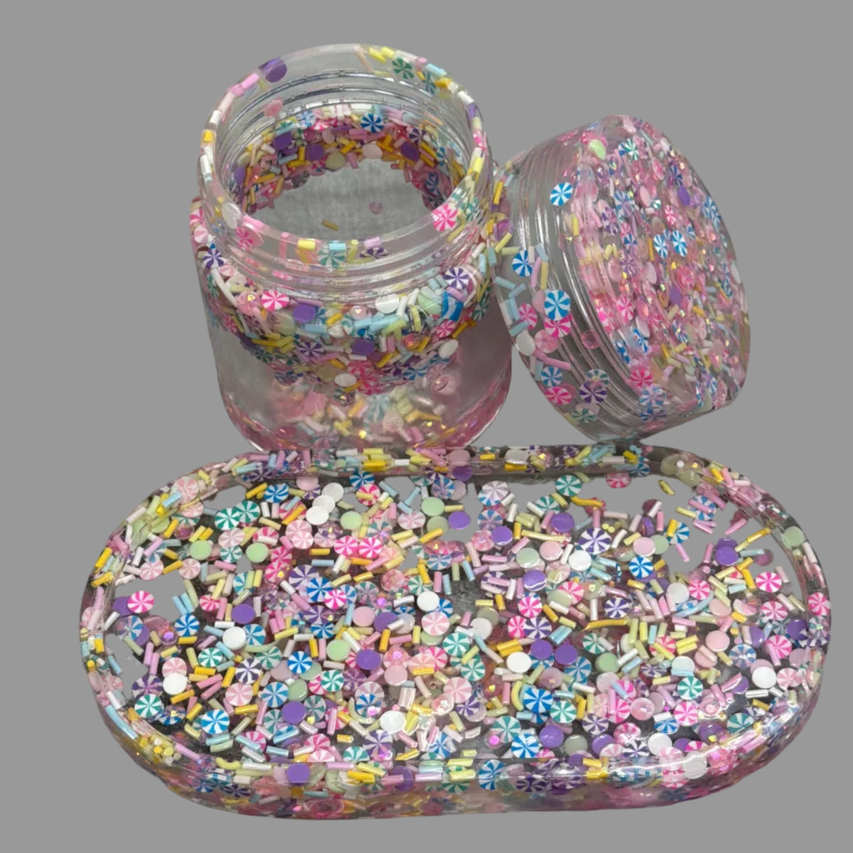 Trinket Jar & Tray Set